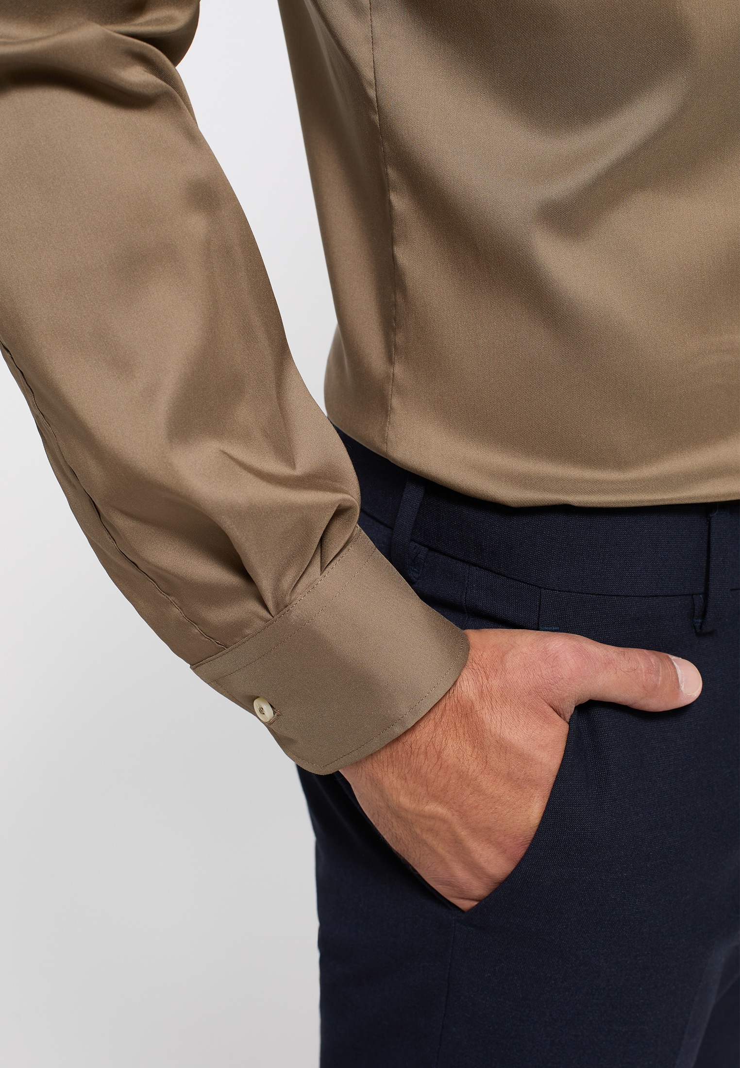Eterna Langarmhemd »MODERN FIT« EASY IRON (bügelleicht)