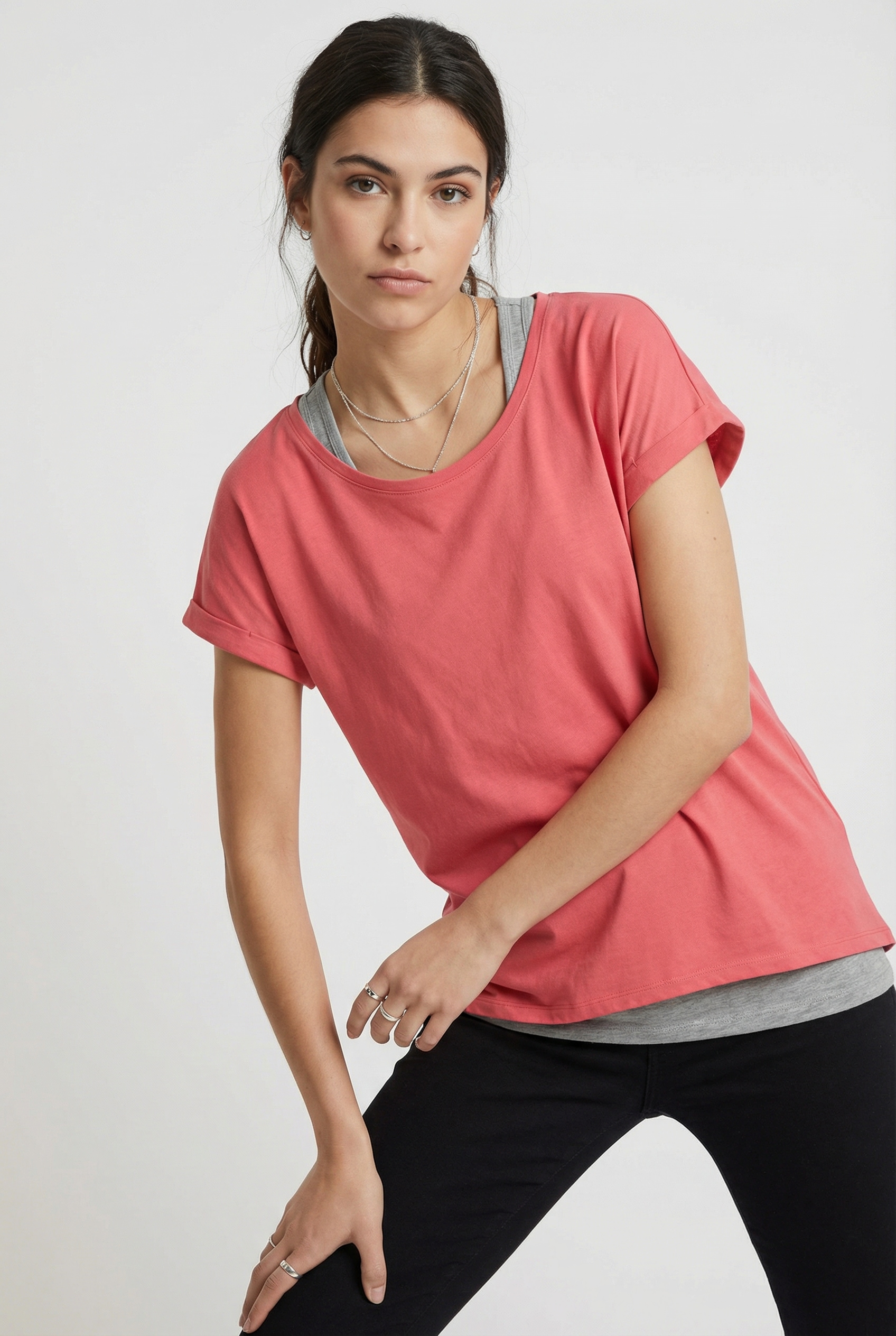 Vila Shirt à col rond »VIDREAMERS NEW PURE T-SHIRT/SU-NOOS« mélange coton, coupe régulière