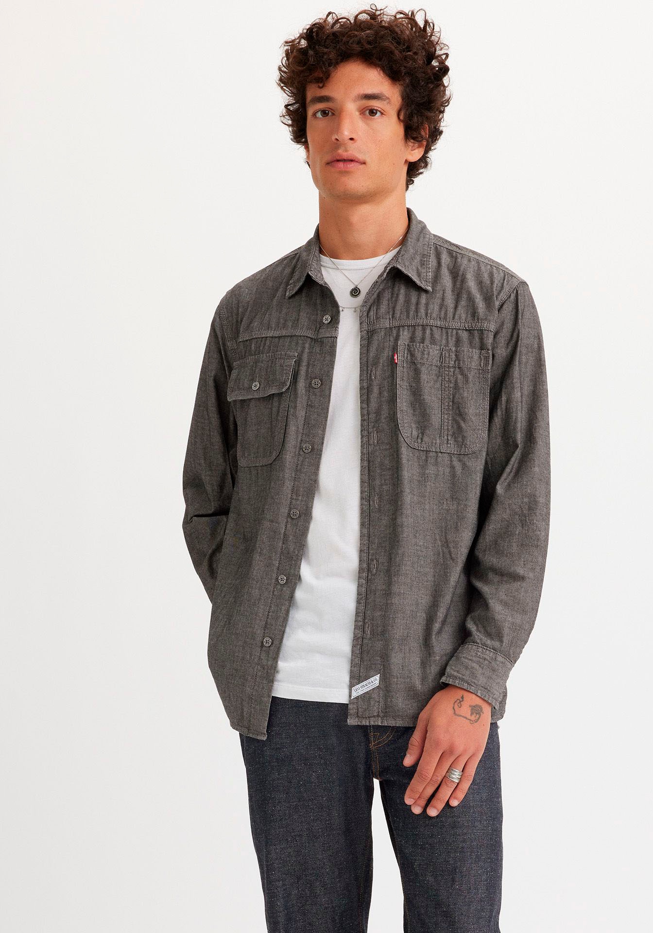 Levi's® Langarmhemd, LS AUBURN WORKER BLUES