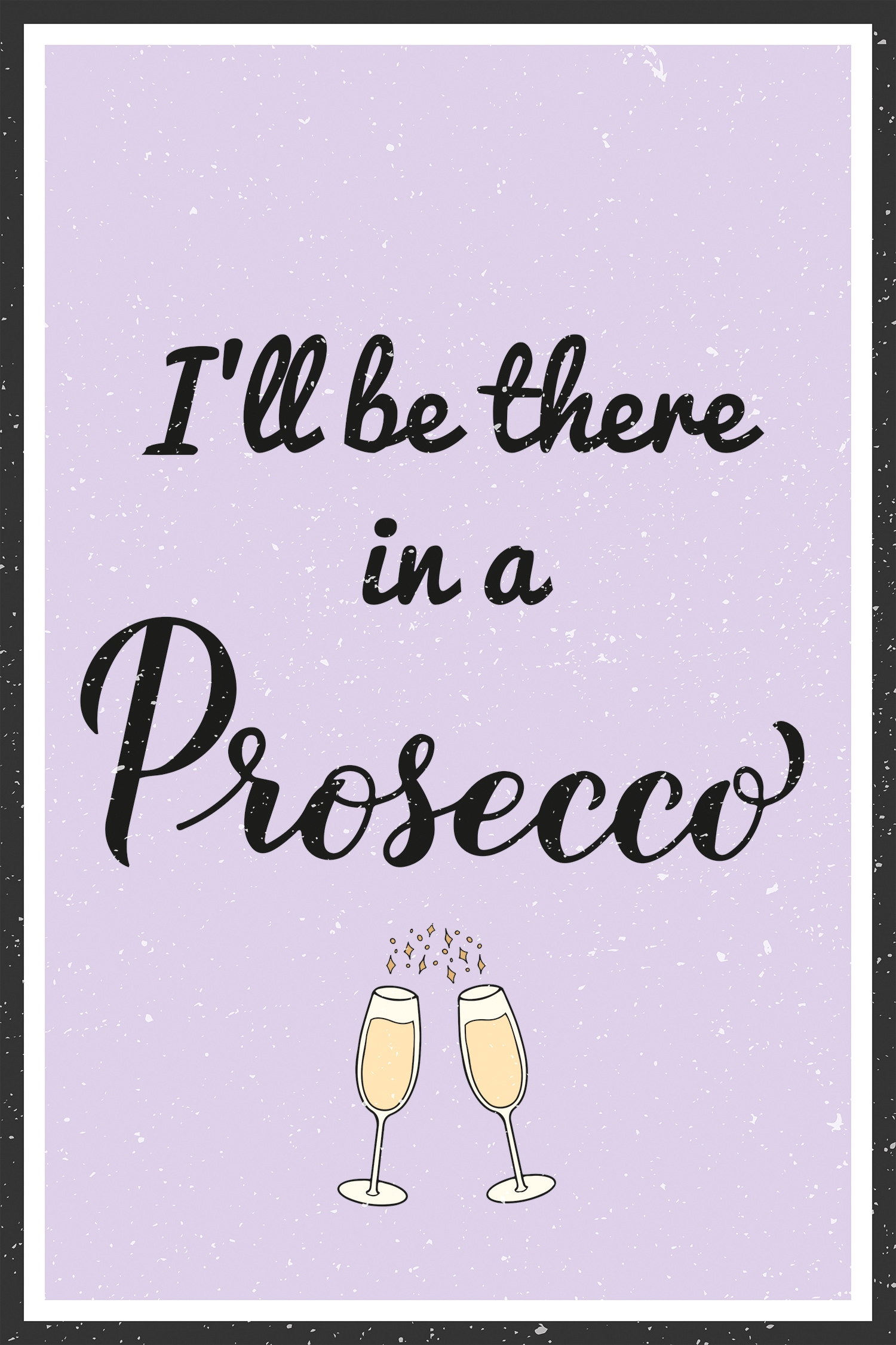 queence Tableau métallique »Prosecco« 1 cuis tlg. Stahlschilder