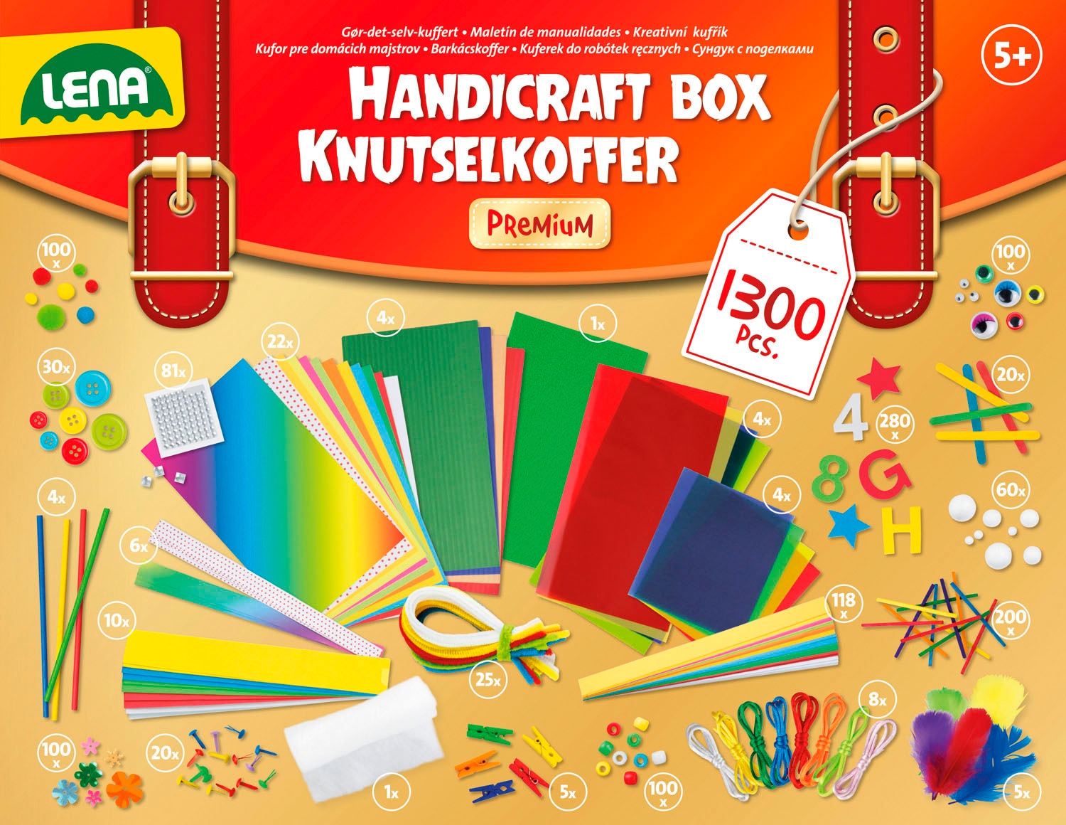 Lena® Set créatif »Bastelkoffer Premium«