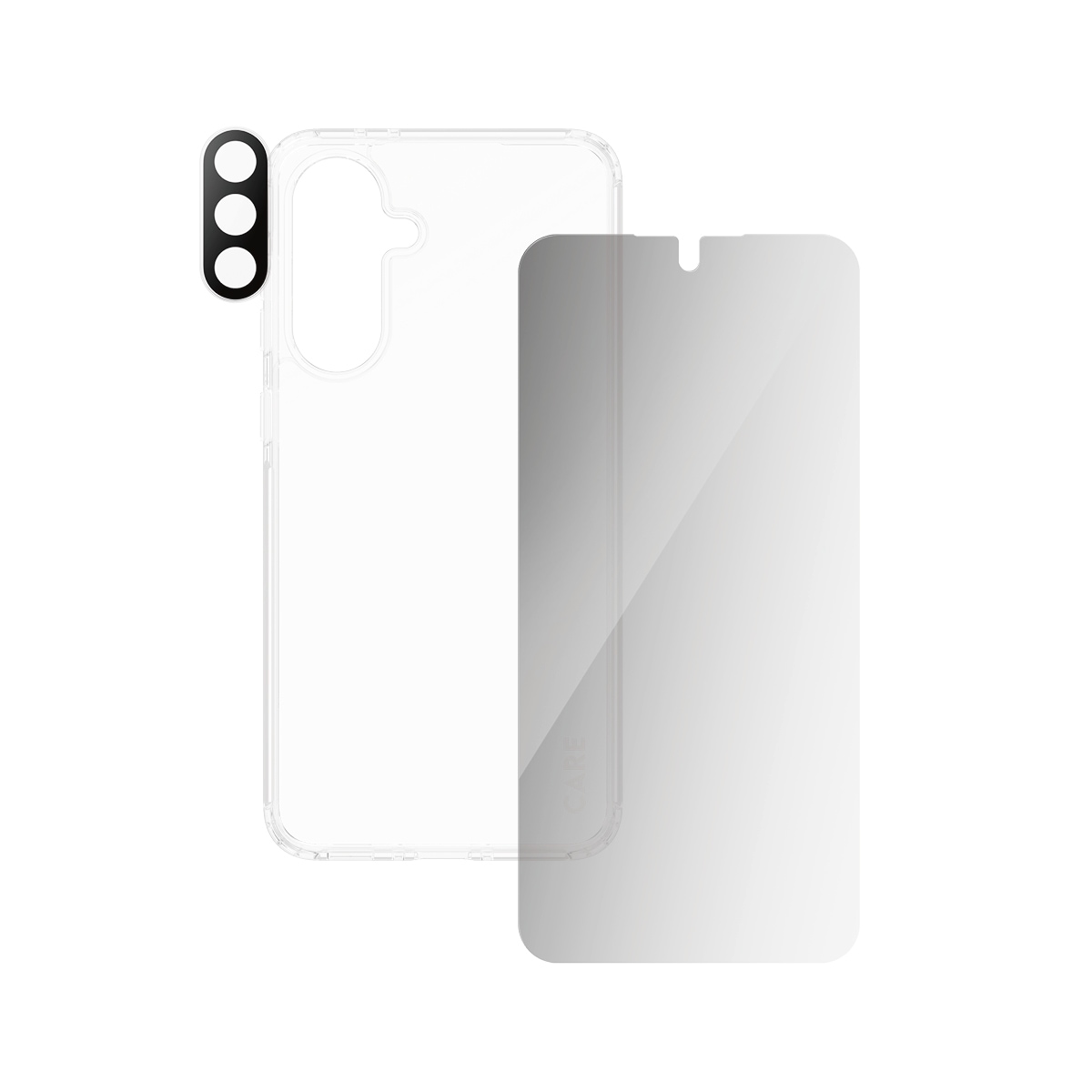 CARE by PanzerGlass Displayschutzglas »3-in-1 Protection Urban Combat Case + Screen Protection + Hoops«, für Samsung Galaxy A56, Displayschutzfolie, Schutzfolie, Bildschirmschutz, kratz- & stossfest