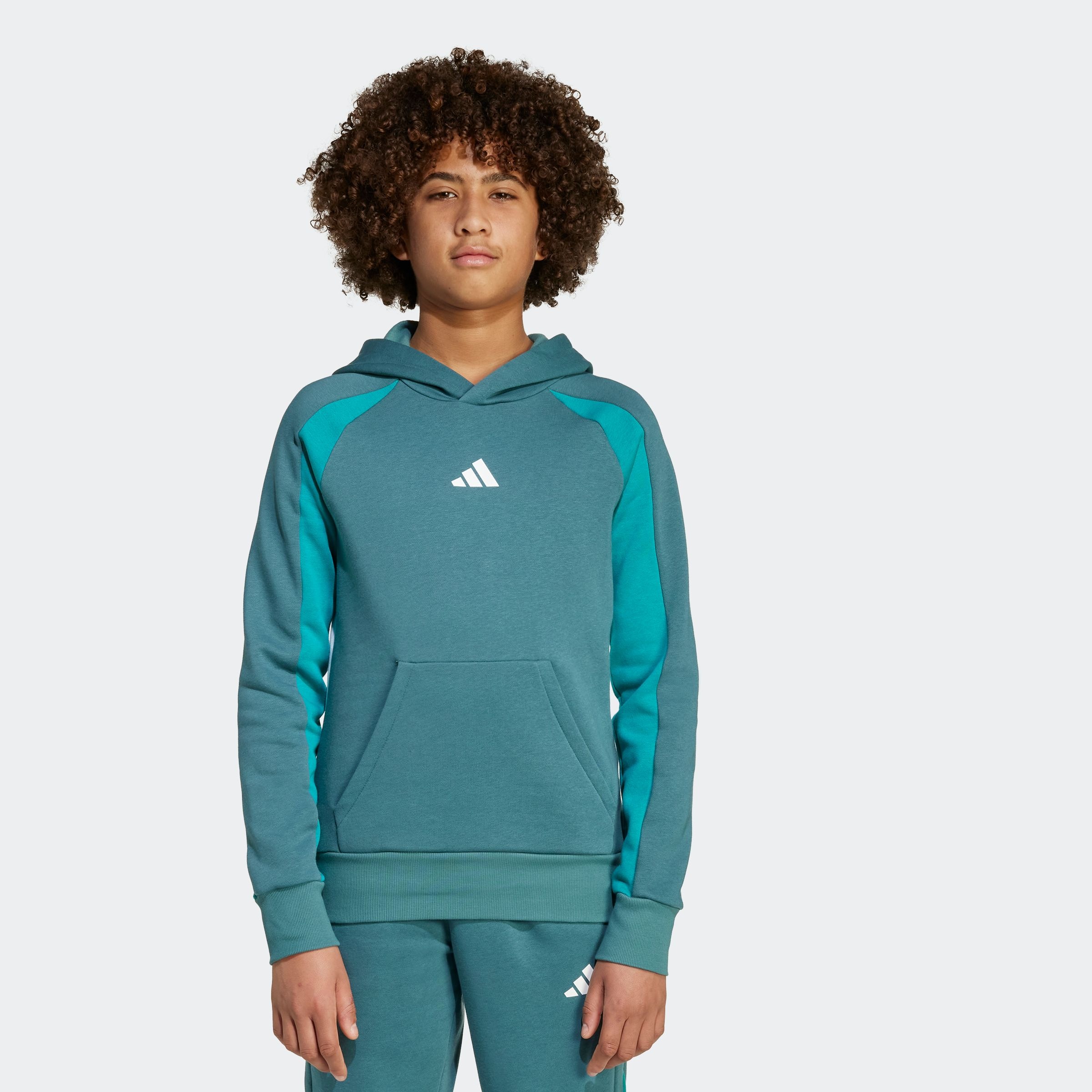 Image of adidas Sportswear Kapuzensweatshirt "SEASONAL ESSENTIALS COLORBLOCK KIDS HOODIE"