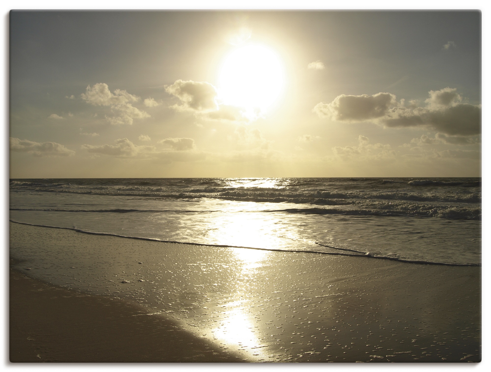 Image of Artland Wandbild »Stille«, Strand, (1 St.), in vielen Grössen & Produktarten - Alubild / Outdoorbild für den Aussenbereich, Leinwandbild, Poster, Wandaufkleber / Wandtattoo auch für Badezimmer geeignet bei Ackermann Versand Schweiz