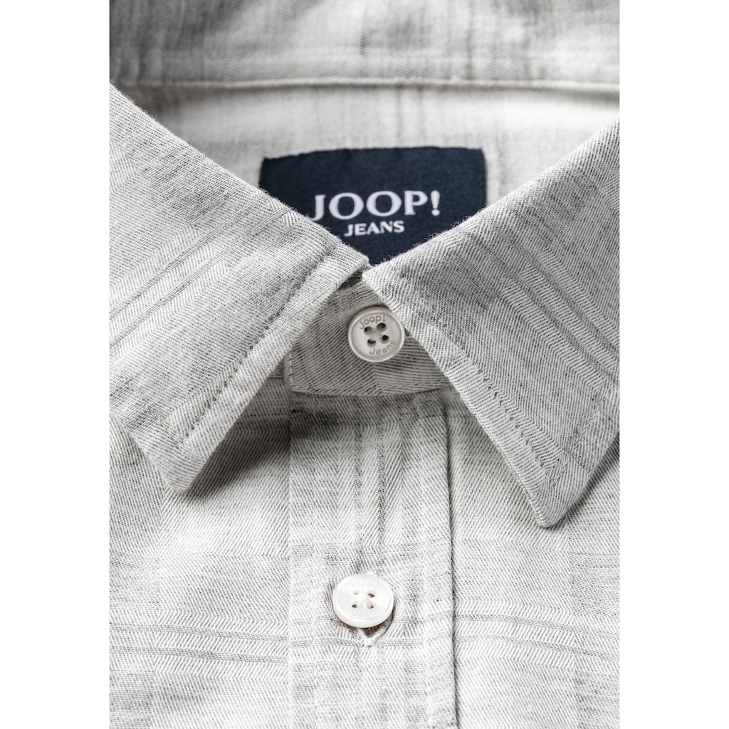 Joop Jeans Langarmhemd »JJSH-22Hanson2-W«, mit Dachschlitz mit Logo-Signé