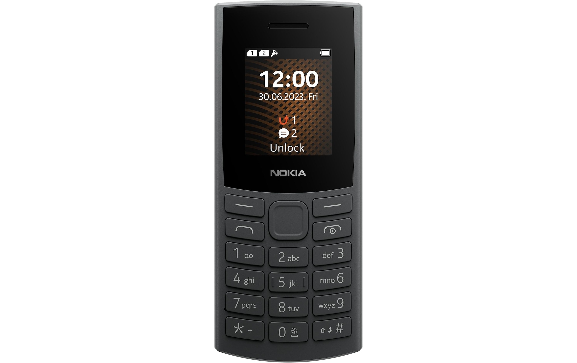 Smartphone »105 4G 128MB schwarz«, Grau, 4,47 cm/1,77 Zoll, 128 GB Speicherplatz