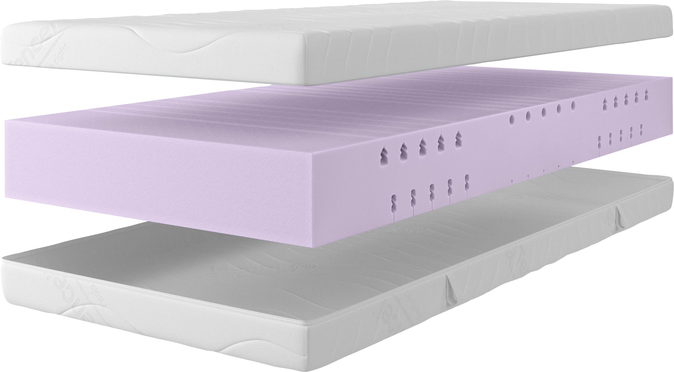 GOODproduct Komfortschaummatratze »Tornby, 90x200 cm, 140x200 cm & weitere Grössen, atmungsaktiv« 21 cm hoch Raumgewicht: 39 kg/m³ 1 Stk. tlg. Wendematratze H2+3/H3+4/H4+5, ergonomisch, langlebige Qualität (RG 39)
