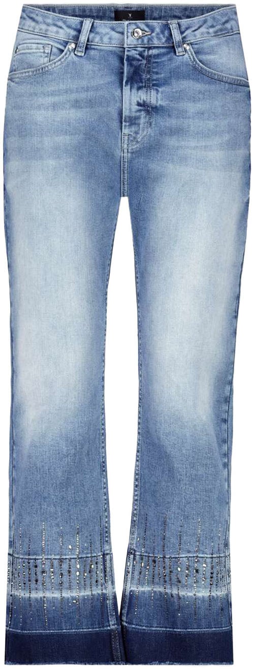 Monari Bootcut-Jeans, mit Strass Steinen
