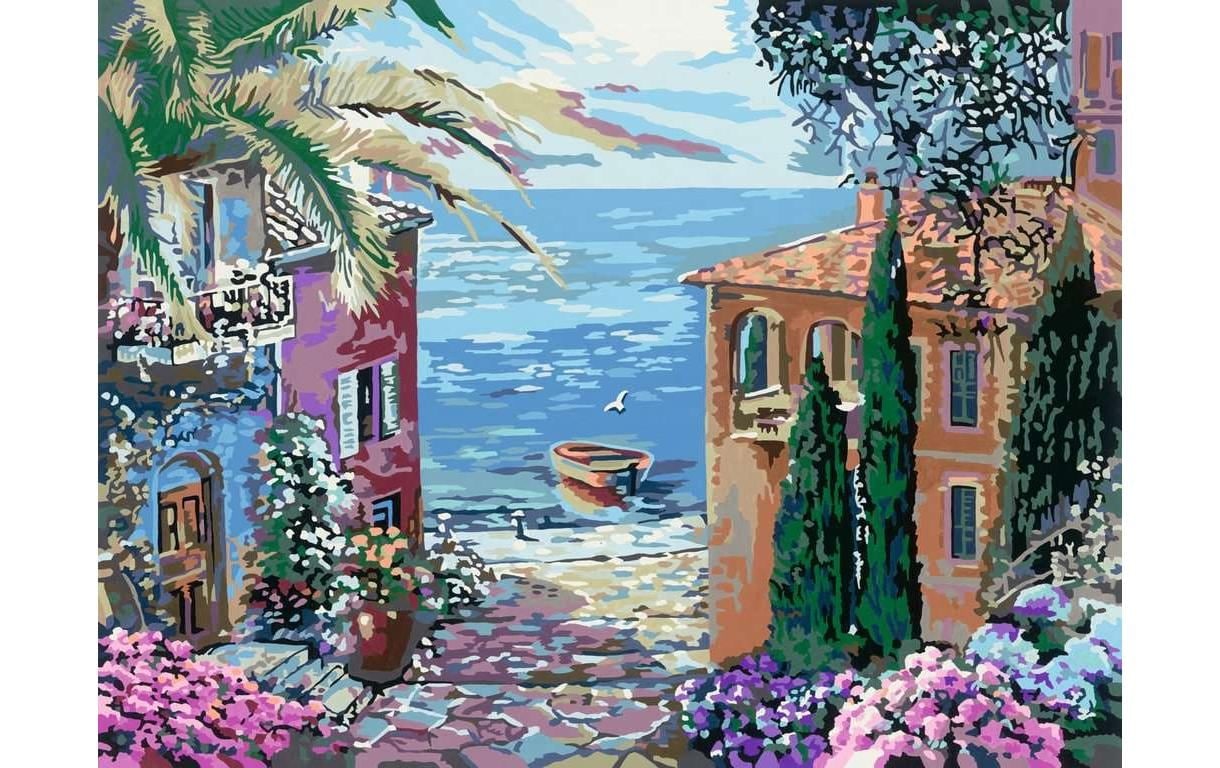 Ravensburger Peinture par numéros »CreArt, Mediterranean Landscape« fabriqué en Europe