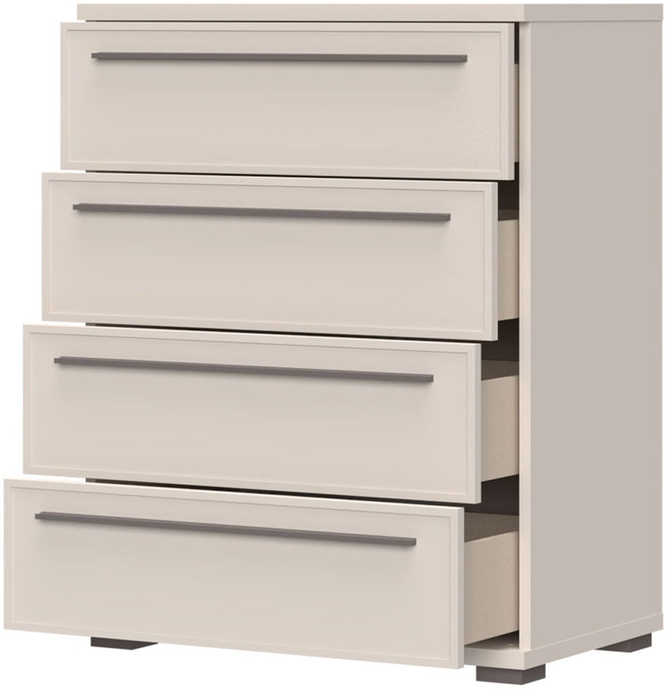 Image of GOODproduct Kommode "Opera Schubladenkommode, Sideboard, 4 Schubladen, B/T/H:76/45/97 cm" UV lackiert, Soft Close Funktion, Höhenverstellbare Füsse