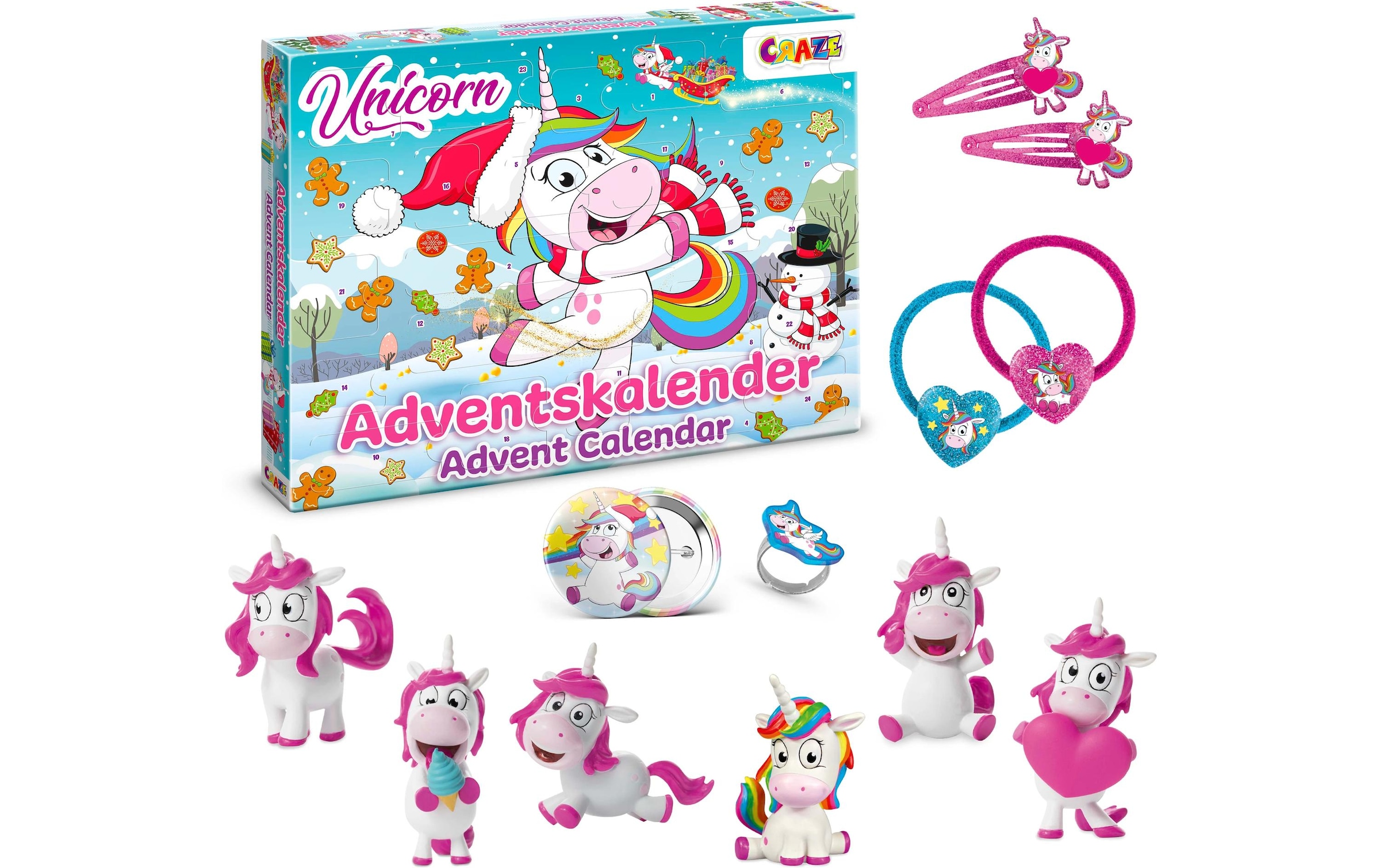 CRAZE Adventskalender »Unicorn 2024«, ab 3 Jahren