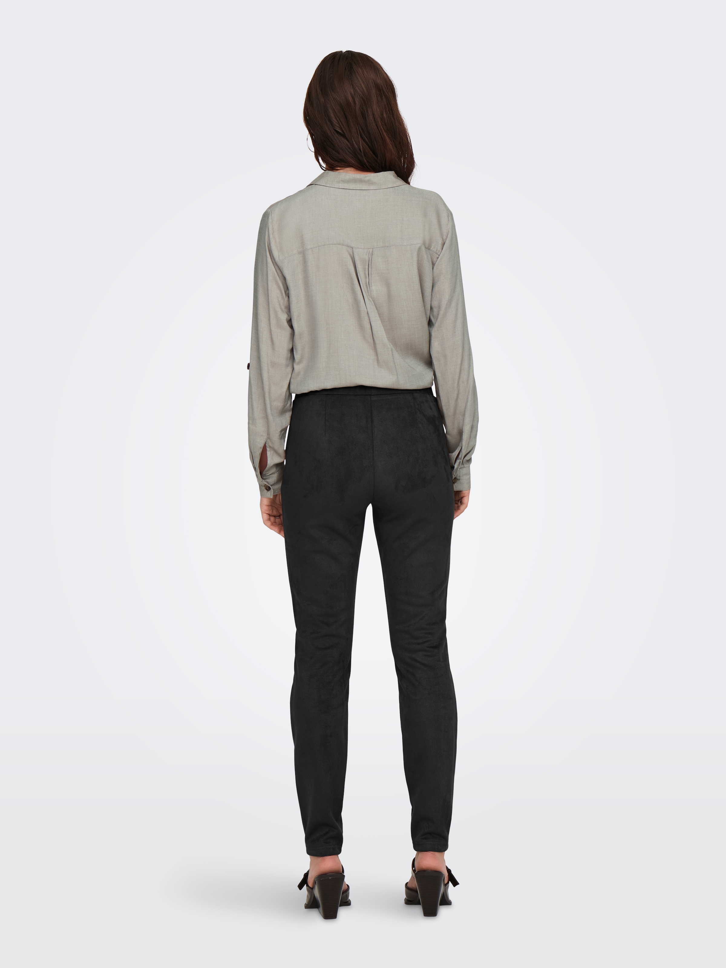 ONLY Jeggings »ONLANGALINE HW FAUX SUEDE LEGGING CC PNT«, in Wildleder Optik