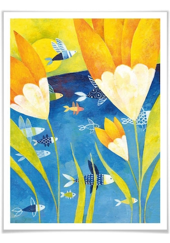 Poster »Märchen Wandbilder Gelbe Tulpen«, Pflanzen, (1 St.), Poster ohne Bilderrahmen