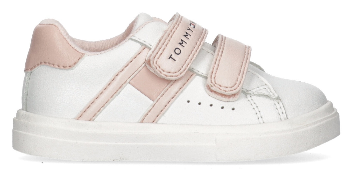 Tommy Hilfiger Klettschuh »FLAG LOW CUT VELCRO SNEAKER WHITE/PINK«, mit Klettverschluss kaufen