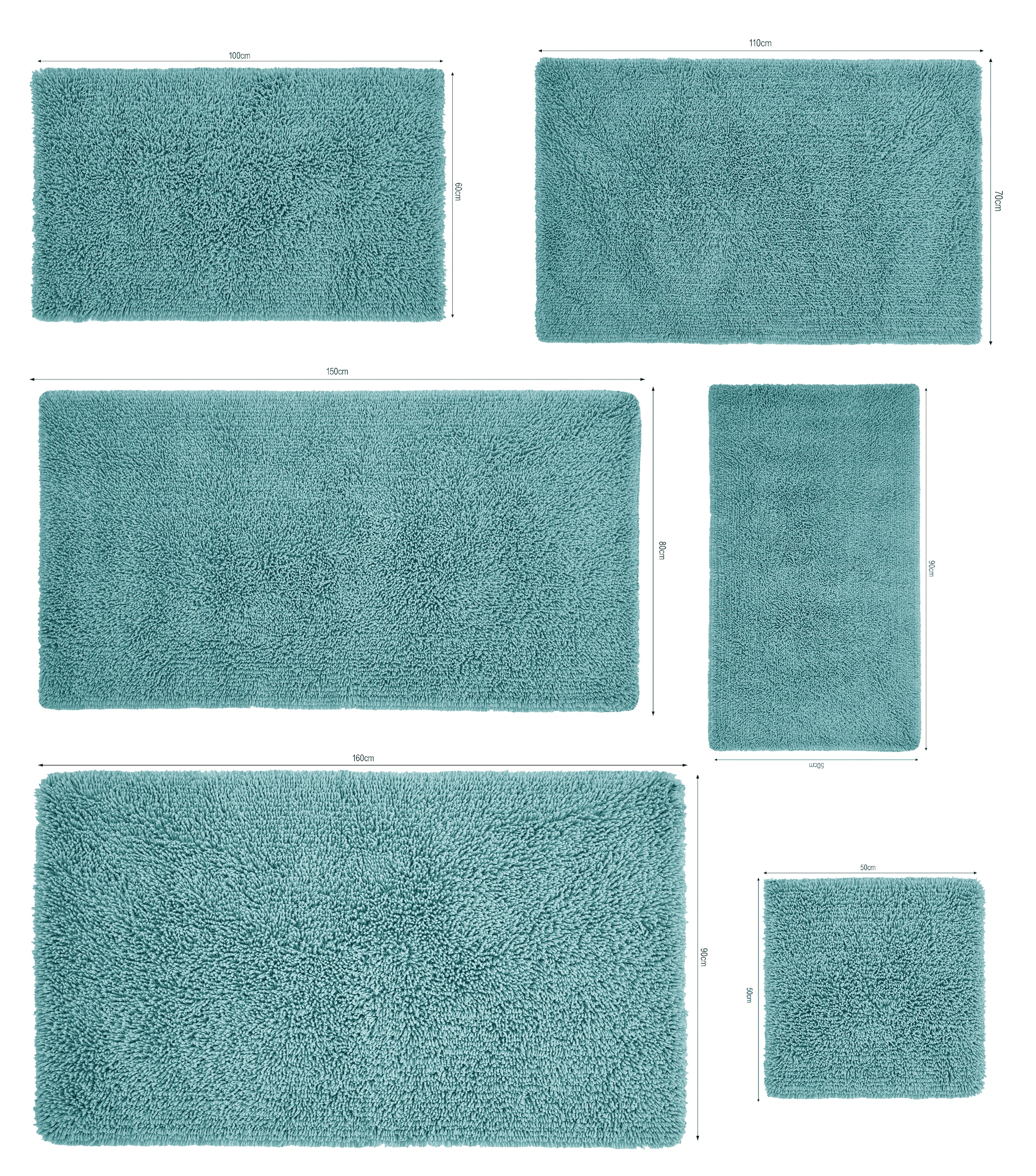 GOODproduct Badematte »Xennia, Badvorleger, Badezimmer Teppich, Duschvorleger,« Höhe 28 mm rutschhemmend beschichtet schnell trocknend Badteppich, Uni Farben