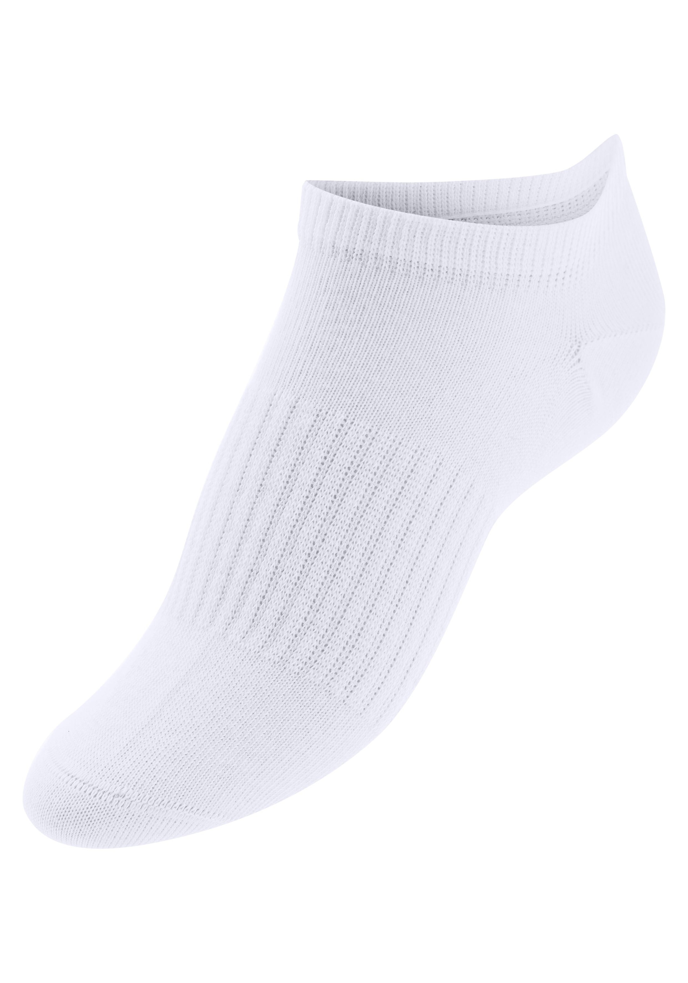 LASCANA ACTIVE Sneakersocken, (Set, 7 Paar), mit Mittelfussgummi