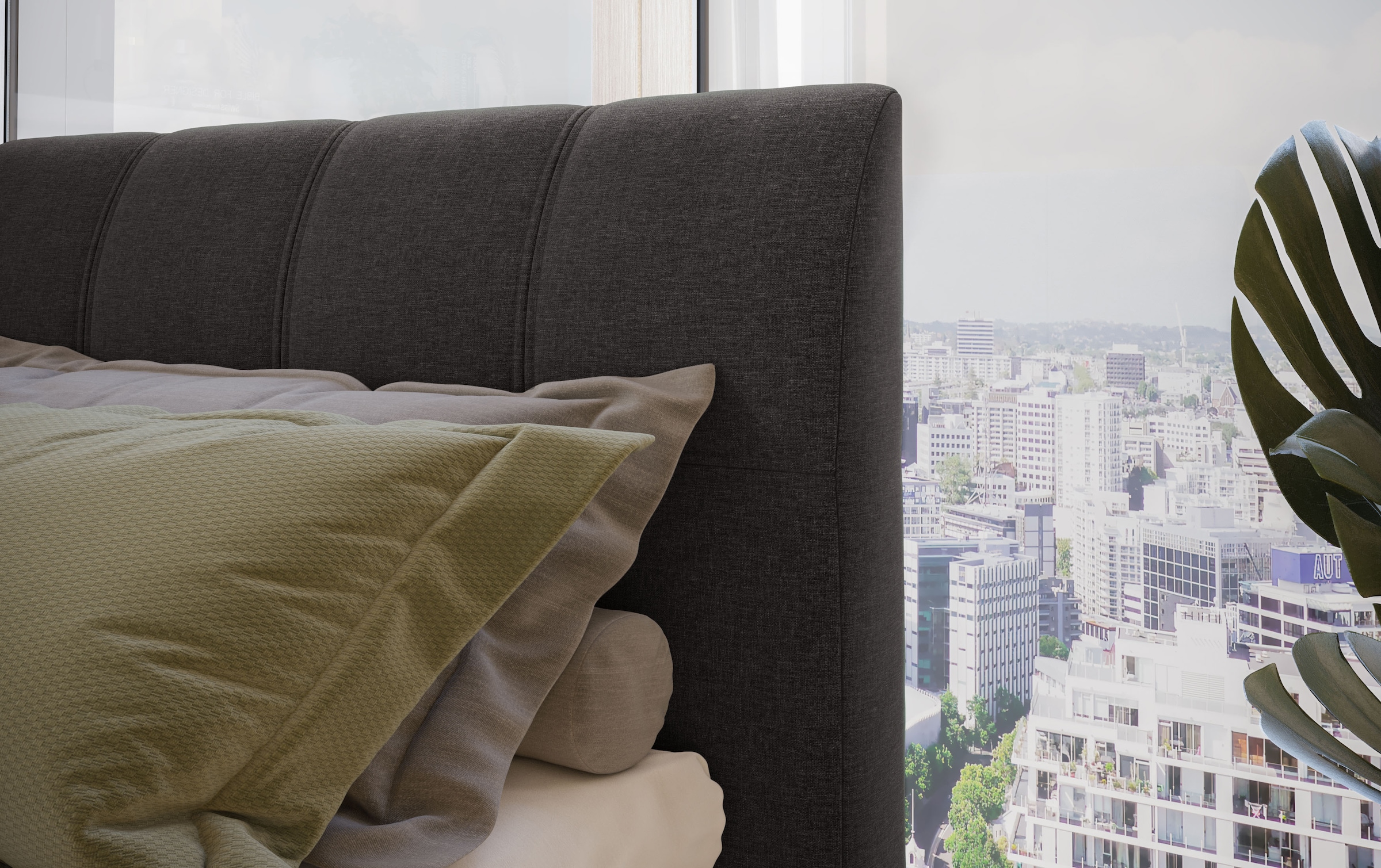 Home affaire Boxspringbett »Finja« besonders komfortable Liegehöhe, mit praktischem Bettkasten