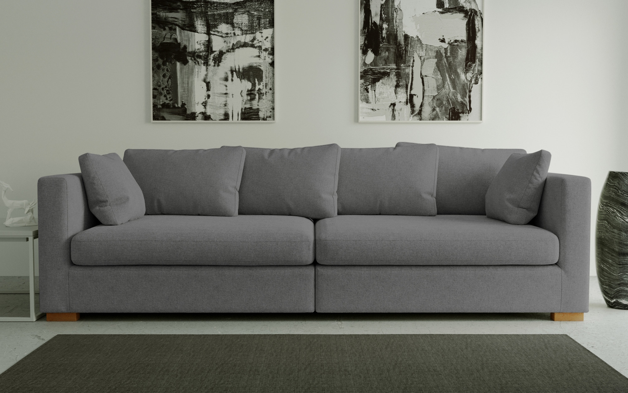 Guido Maria Kretschmer Home&Living Big-Sofa »Arles«, Rücken- und Zierkissen  mit Federn, in diversen Stoffqualitäten sans frais de livraison sur
