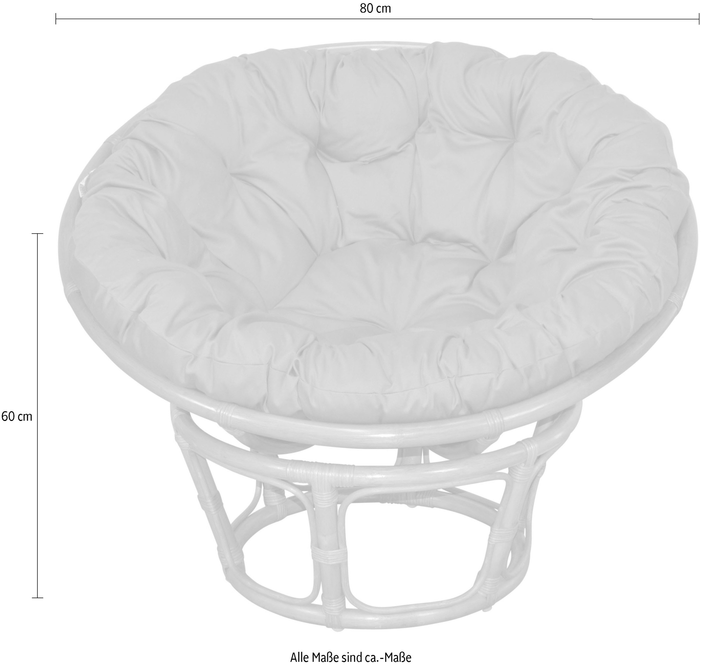 Home affaire Rattanstuhl »Buse«, aus handgeflochtenem Rattan