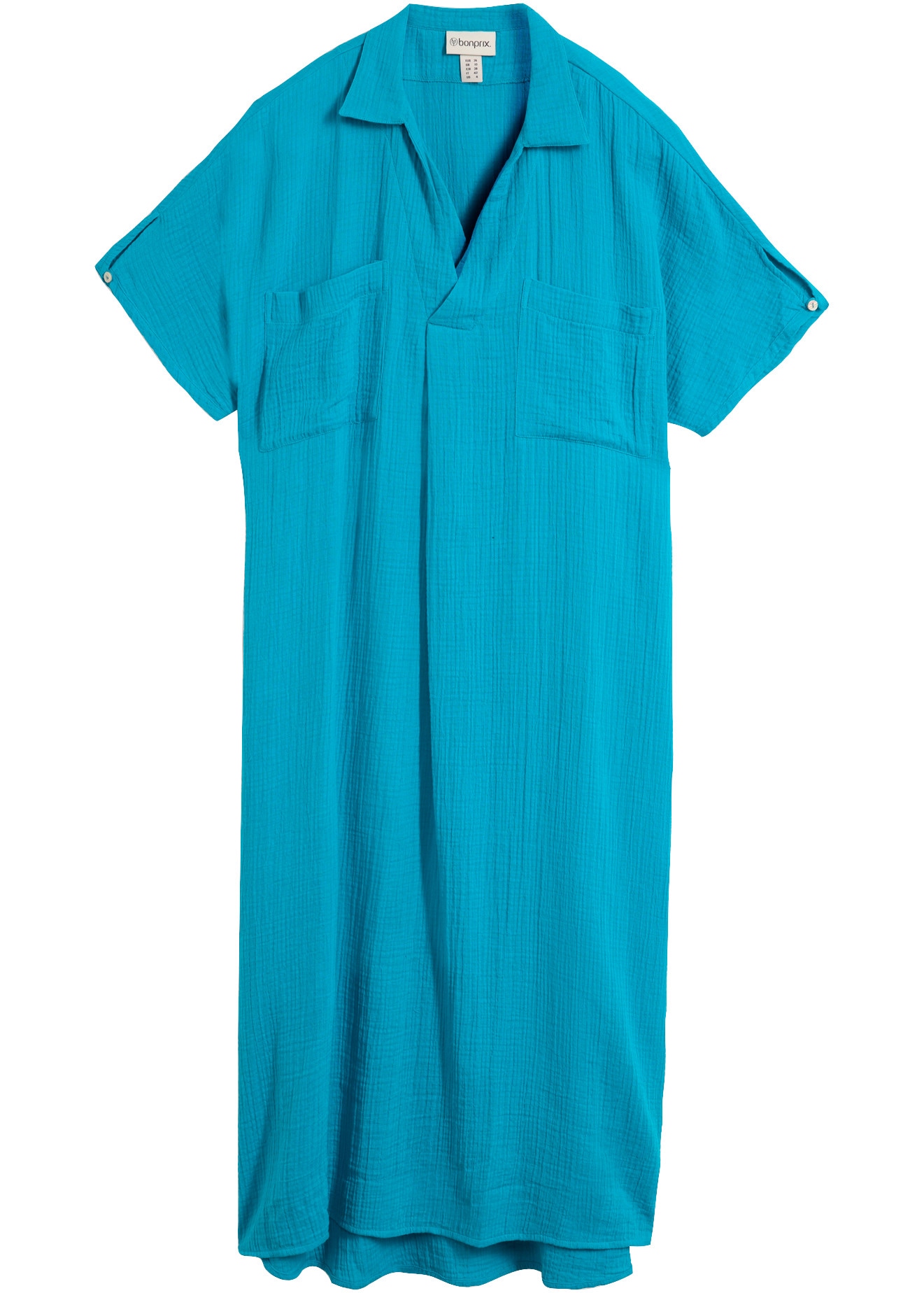 bonprix Oversize-Passform, Kaftan-Schnitt, Kimonoärmel, aus Baumwolle