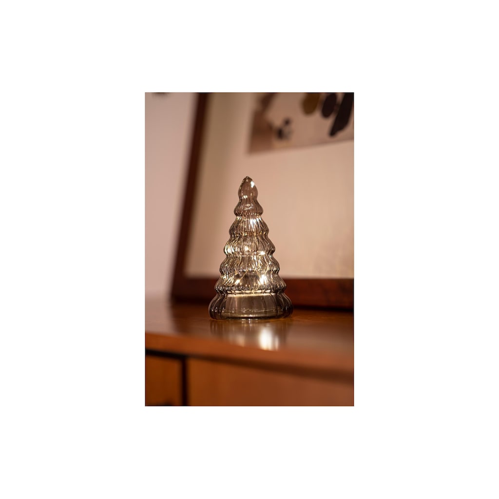 Sirius Weihnachtsfigur »LED Baum Lucy, Dunkelbraun, Glas«