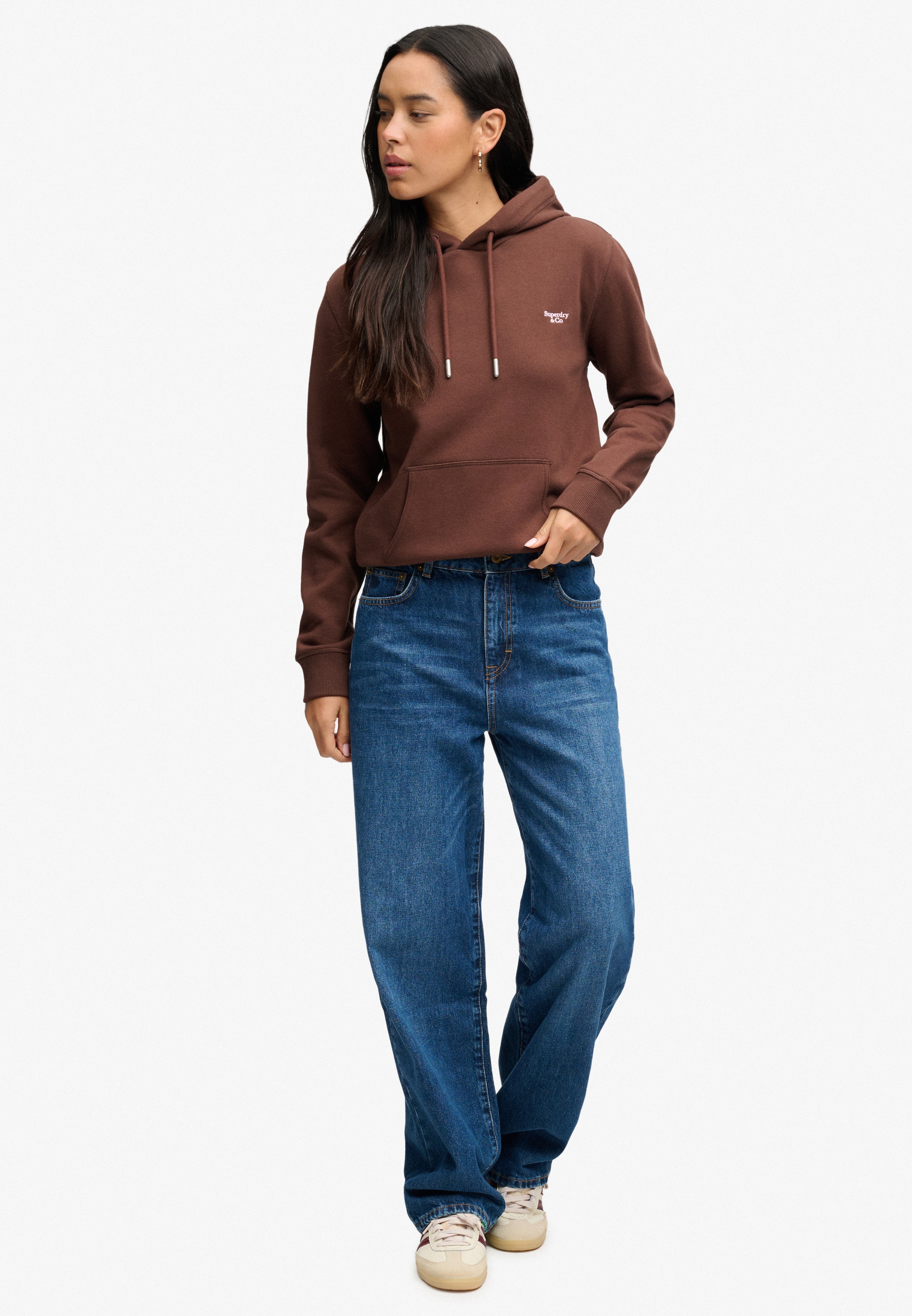 Superdry Kapuzensweatshirt »SIGNATURE EMB HOOD«, Baumwollmischung, relaxed fit
