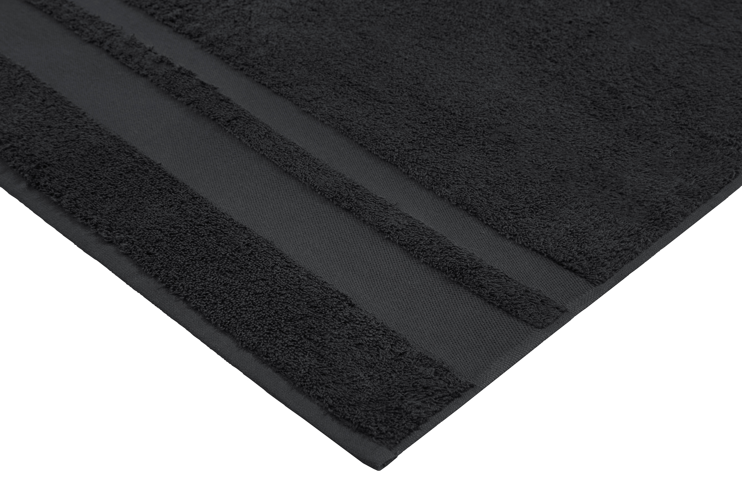 my home Saunatuch »Vanessa 2x 80x200cm«, (Set, 2 St., 80x200), Handtücher mit Bordüre, 100% Baumwolle, einfarbig, weich