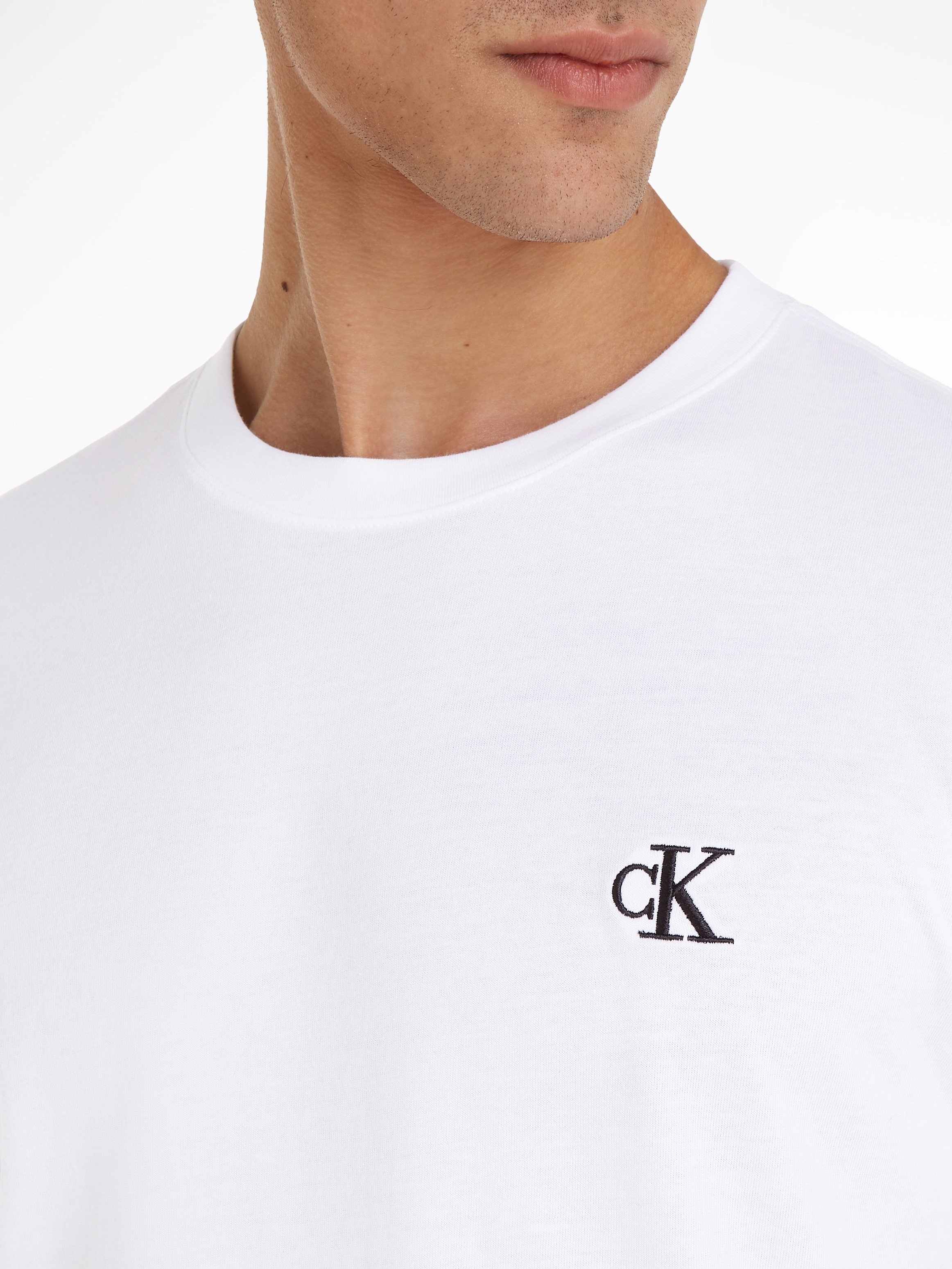 Calvin Klein Jeans T-Shirt »CK ESSENTIAL SLIM TEE«, mit Logo-Stickerei