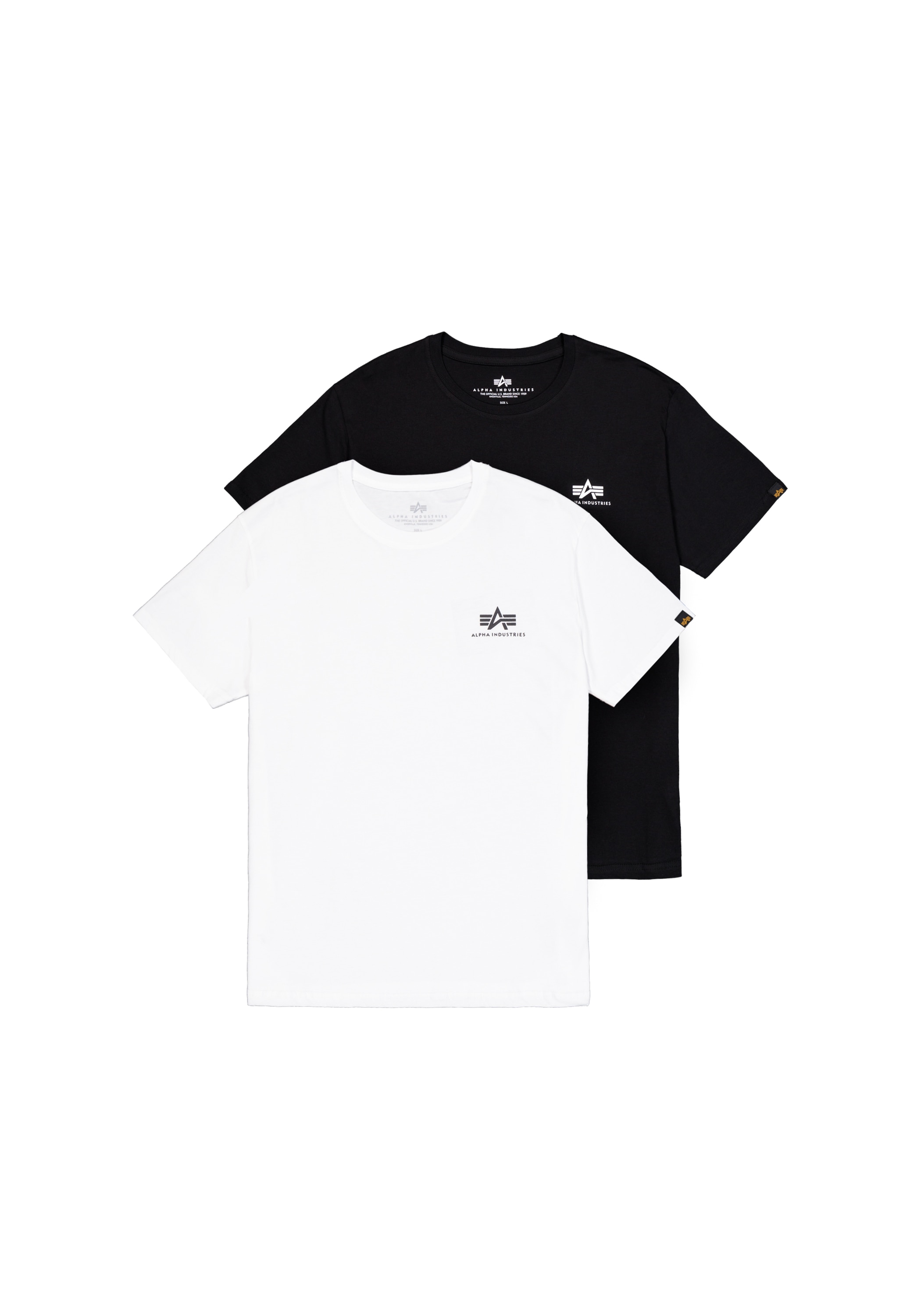 Image of Alpha Industries T-Shirt "Basic T-Shirt SL 2 Pack"