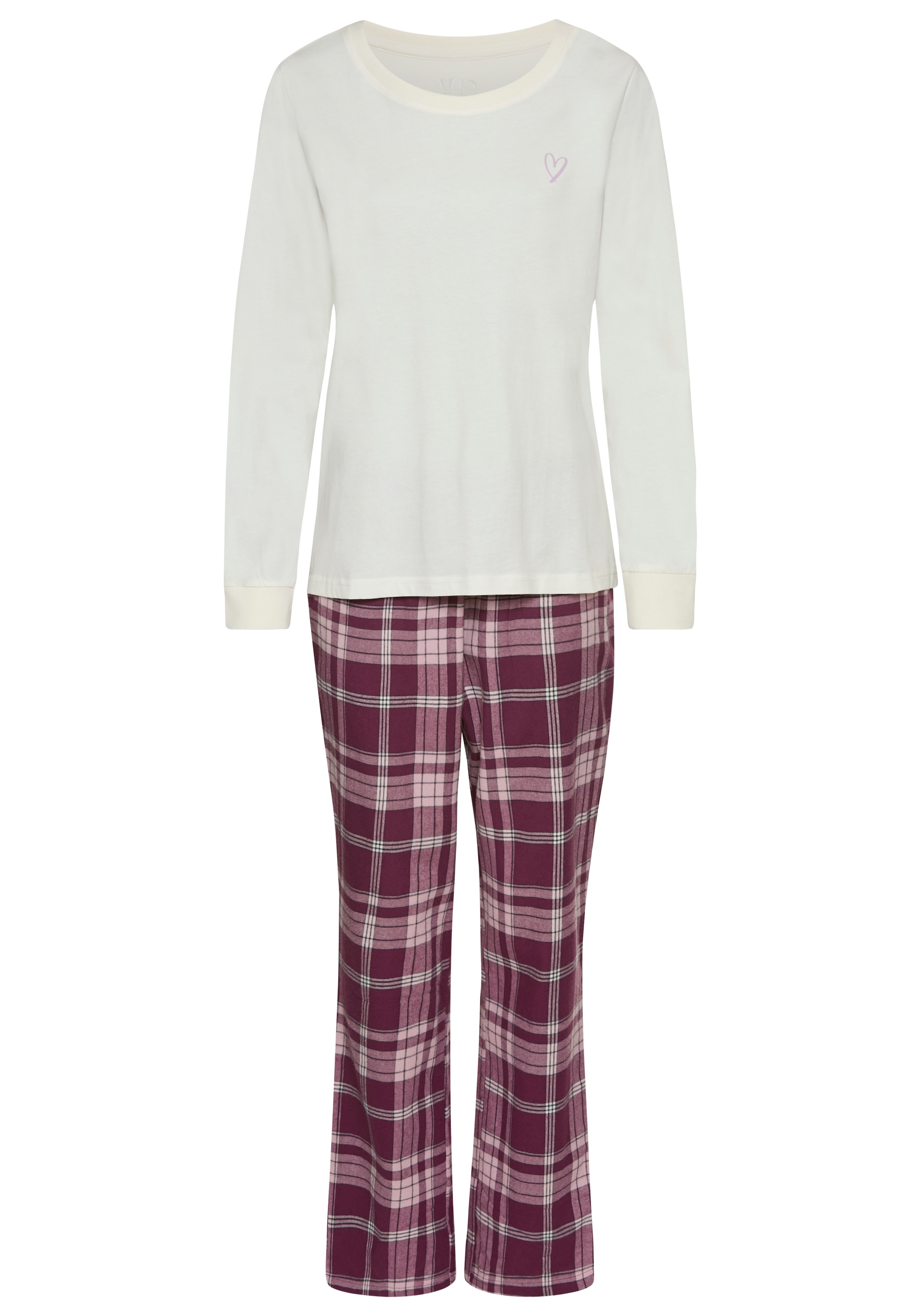 Vivance Dreams by Lascana Pyjama Set, 2 in schöner Flanellqualität