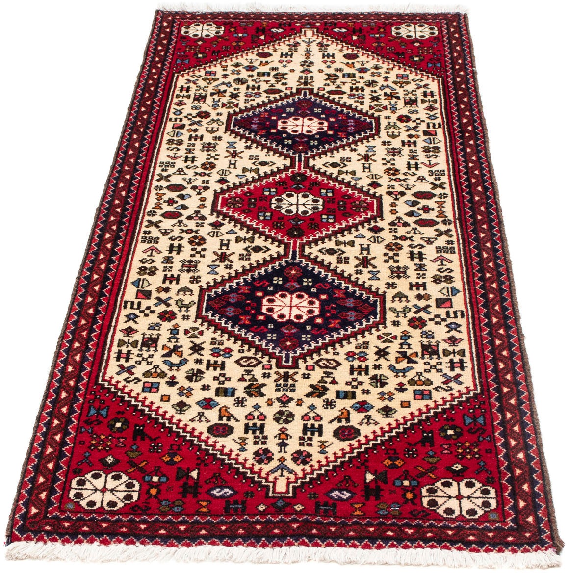 Image of morgenland Hochflor-Läufer »Yalameh Durchgemustert Ruggine 196 x 83 cm«, rechteckig, 1 mm Höhe, Handgeknüpft bei Ackermann Versand Schweiz