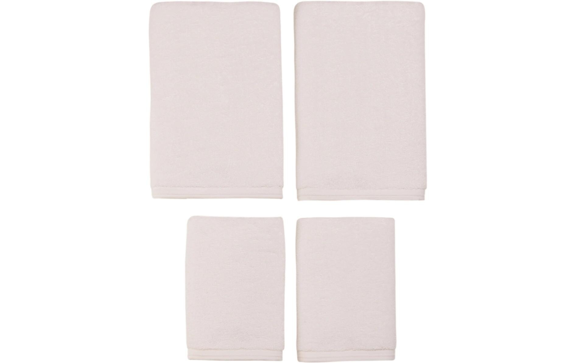 Vossen Set de serviettes »Frottierset Vegan Life 4er Set« 4 Frottee serviettes éponge 4 pièces en 100% coton