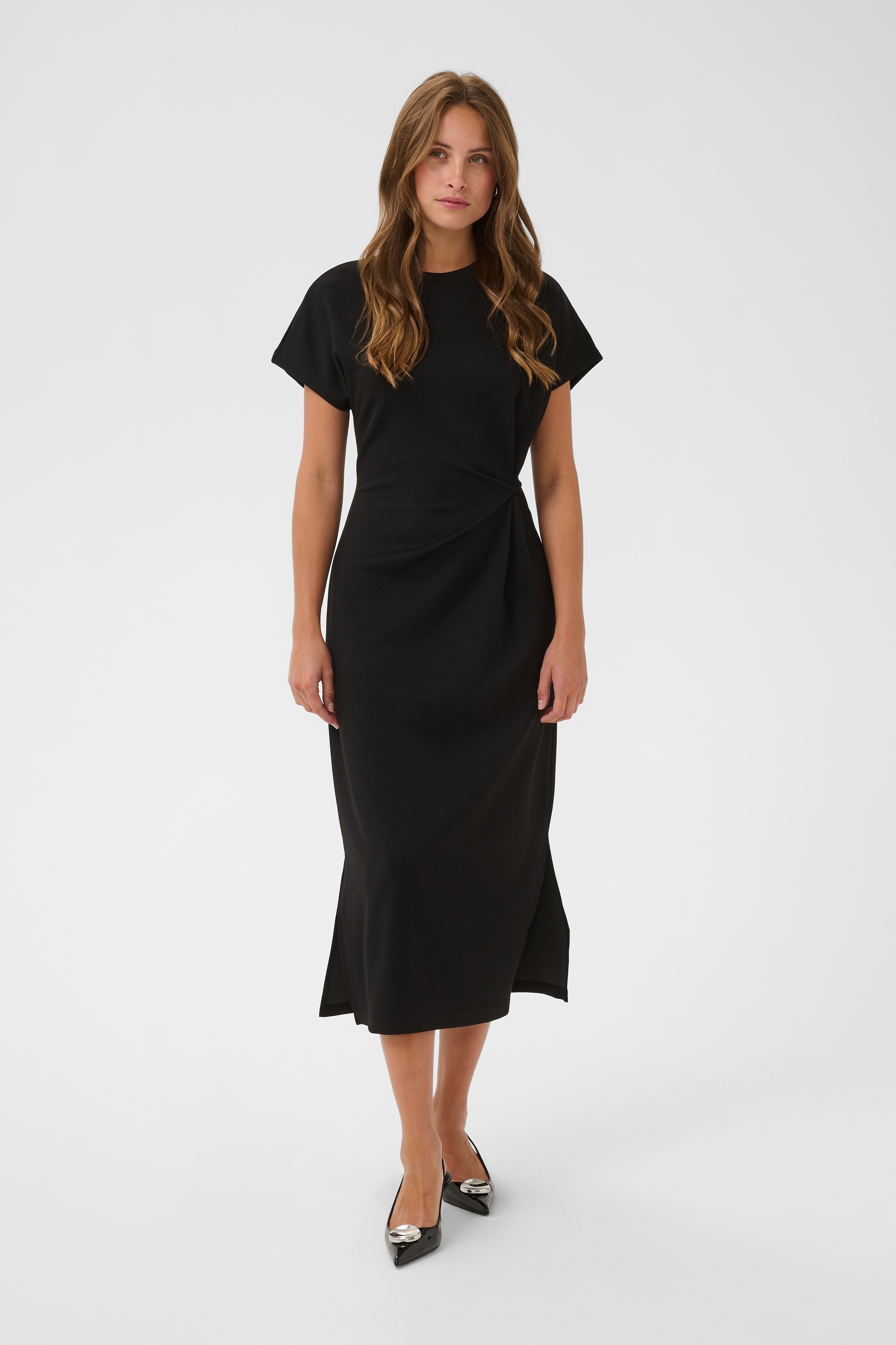 Image of Saint Tropez Midikleid "TheoSZ Dress" Materialmix, Fitted