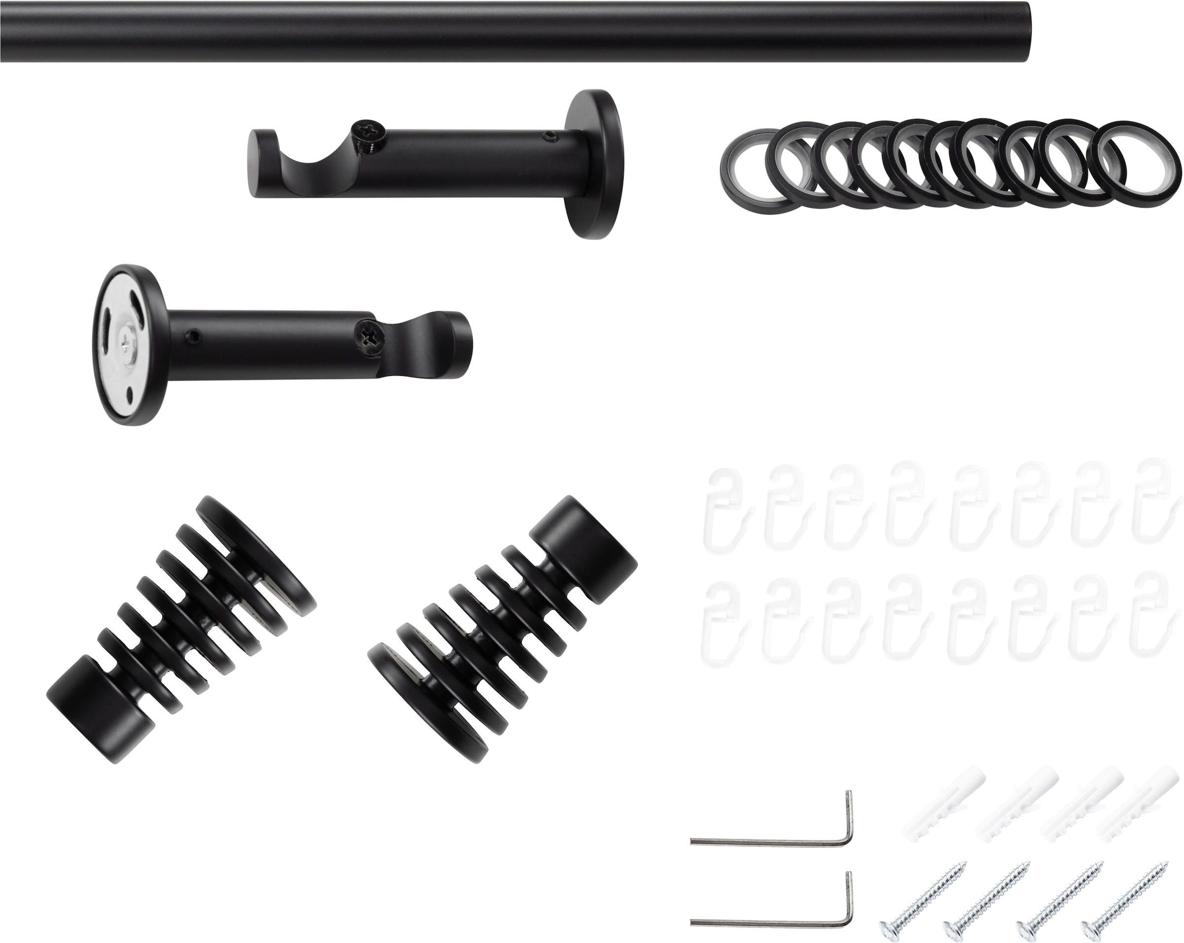 SN DECO GROUP Tringle à rideaux Ø 19 mm 1 course-läufig Fixmass;kürzbar