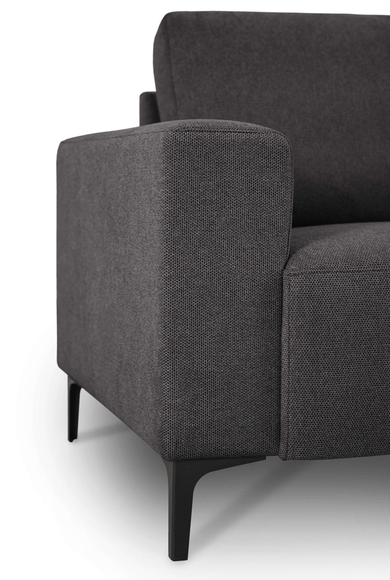 Home affaire Ecksofa »Tournon, L-Form, Breite 262 cm, Webstoff, Chenille«, Designsofa im nordischen Stil, Wellenunterfederung, Metallfüsse
