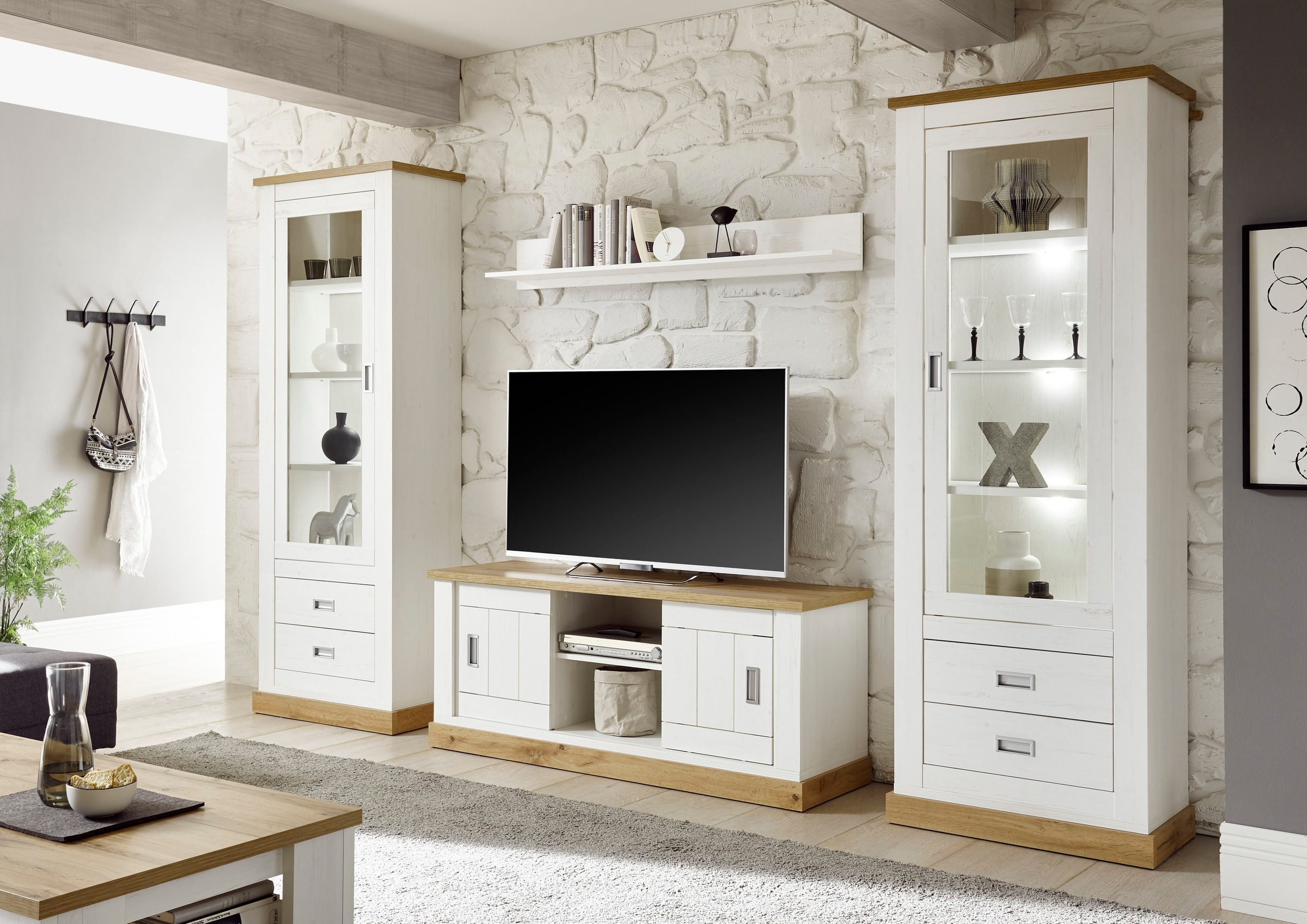 Image of Home affaire Wohnwand »Orlando«, (Set, 4 St.), mit Schiebetüren bei Ackermann Versand Schweiz