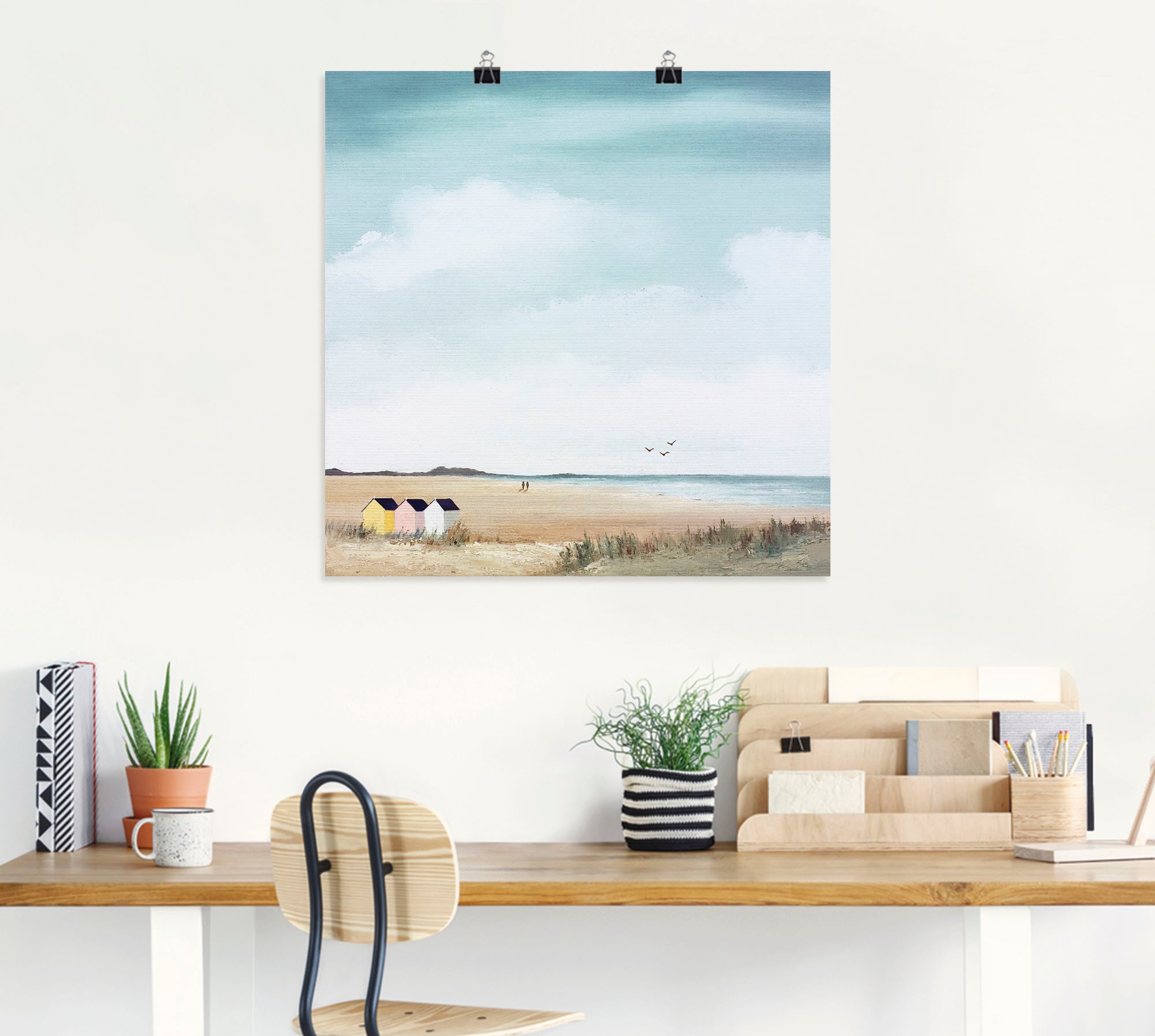 Artland Wandbild »Sonniger Morgen III« Strand 1 Stk. tlg. als Leinwandbild, Poster in verschied. Grössen