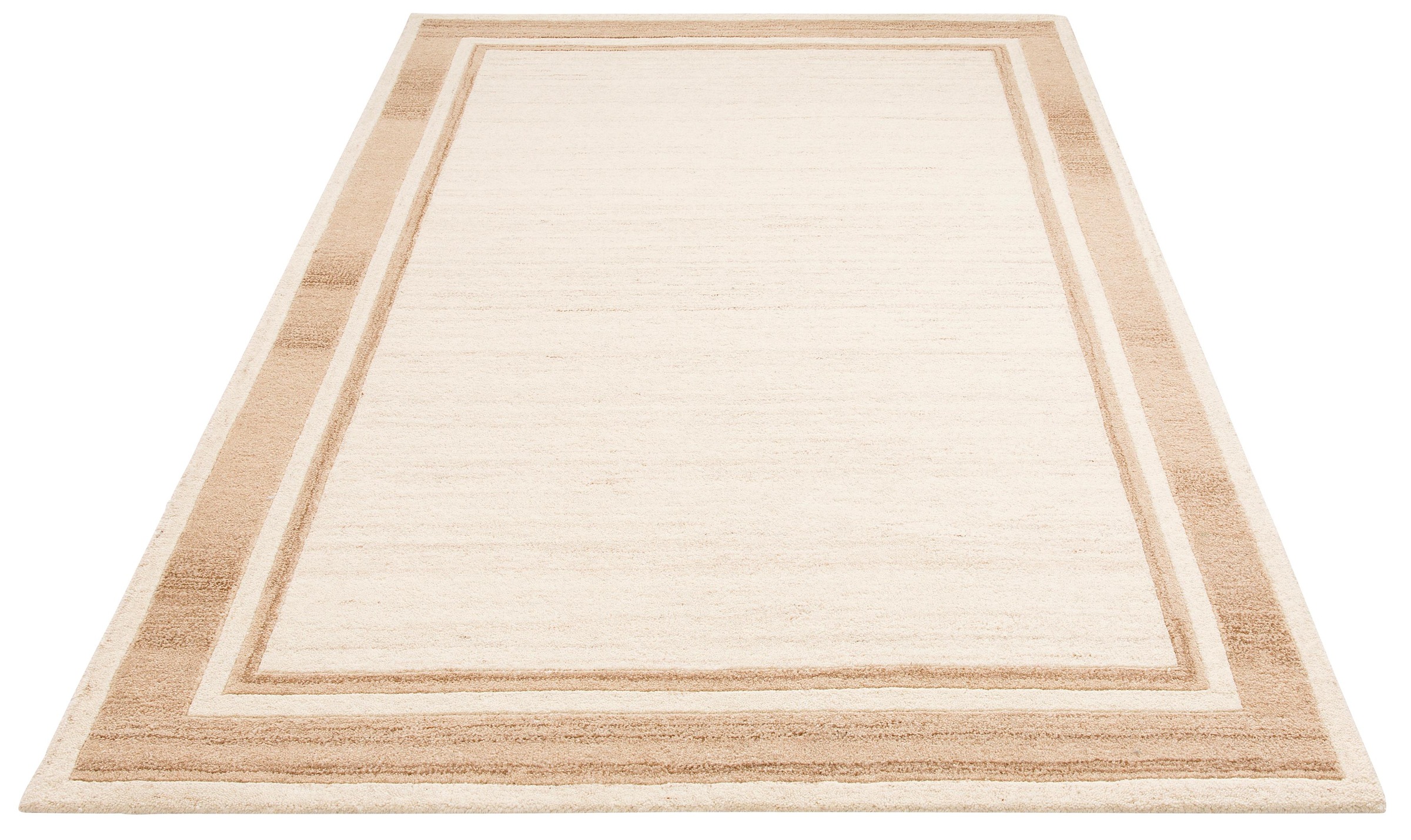 Image of DELAVITA Wollteppich »Nenad«, rechteckig, 14 mm Höhe, reine Wolle, Bordürenteppich, Wohnzimmer bei Ackermann Versand Schweiz