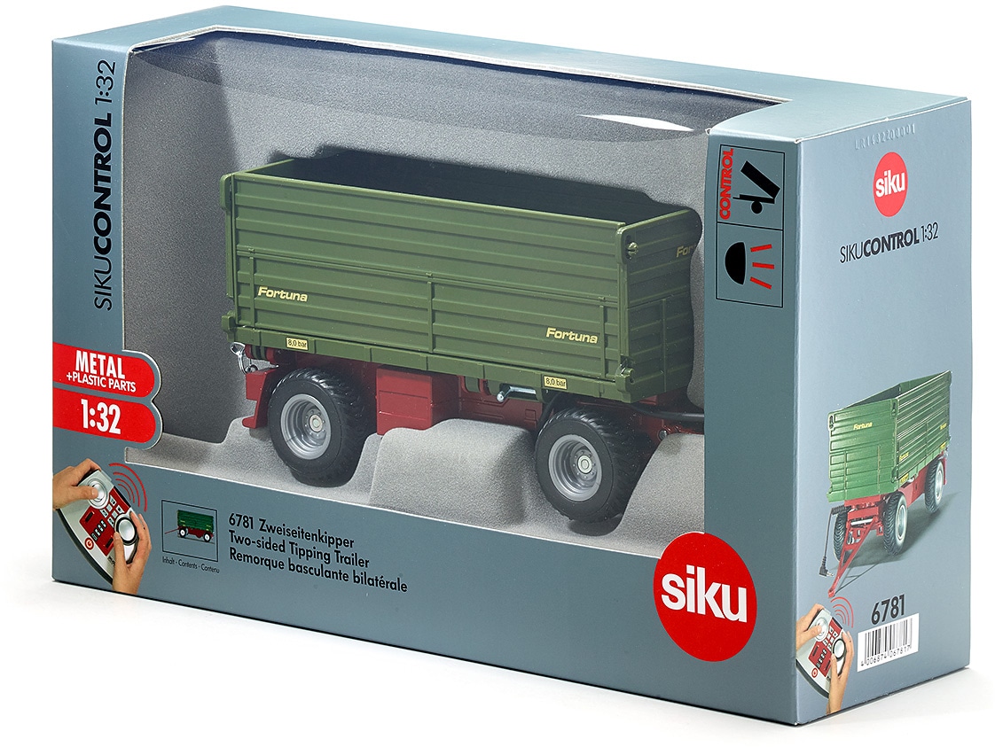 Siku Spielfahrzeug-Anhänger »SIKU Control, Zweiseitenkipper (6781)«, passend für SIKU Control Traktoren im Massstab 1:32; mit Licht