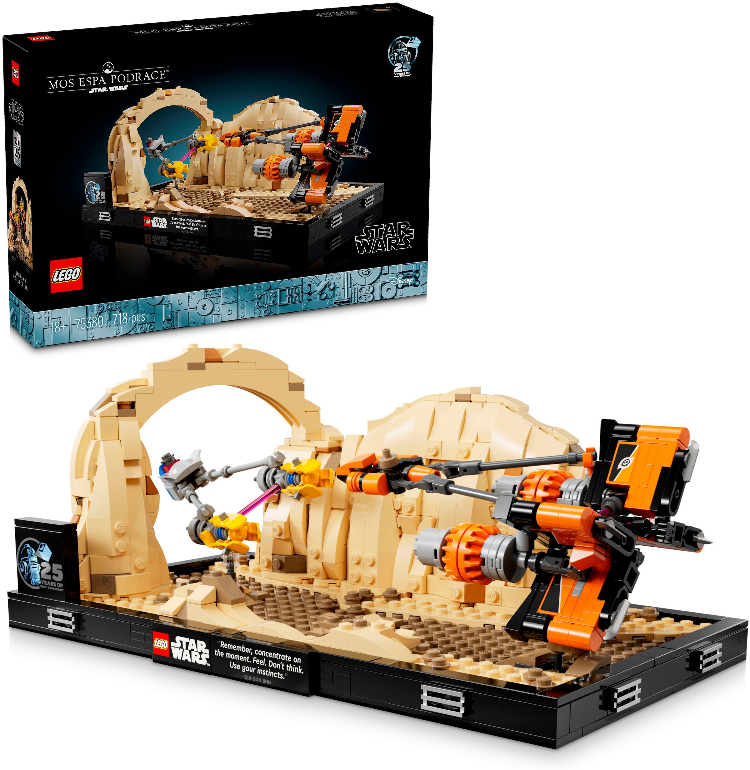 Konstruktionsspielsteine »Podrennen in Mos Espa – Diorama (75380), LEGO Star Wars TM«,...