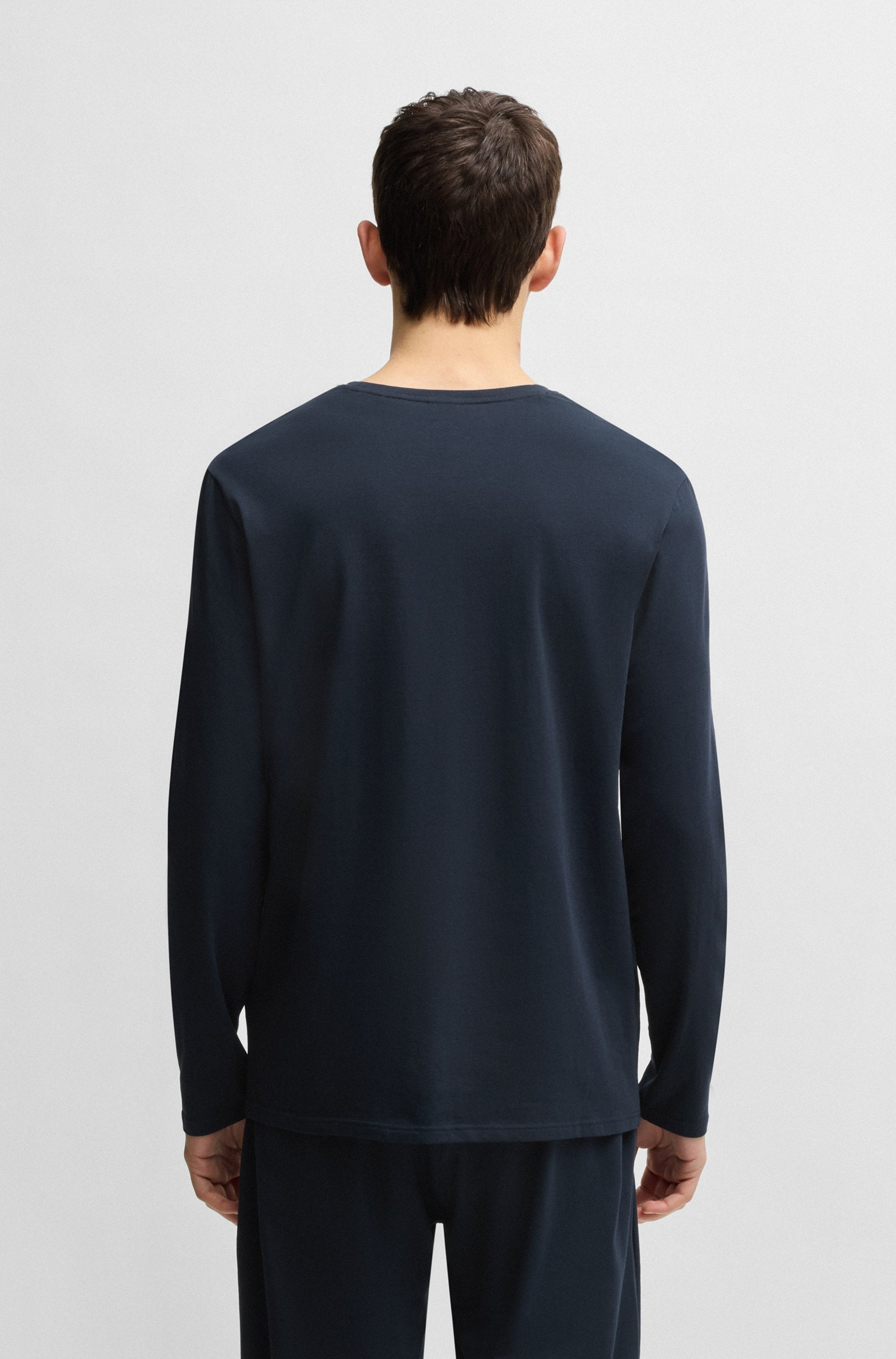 BOSS Pyjama »Unique LS-Shirt«, mit Rundhalsausschnitt