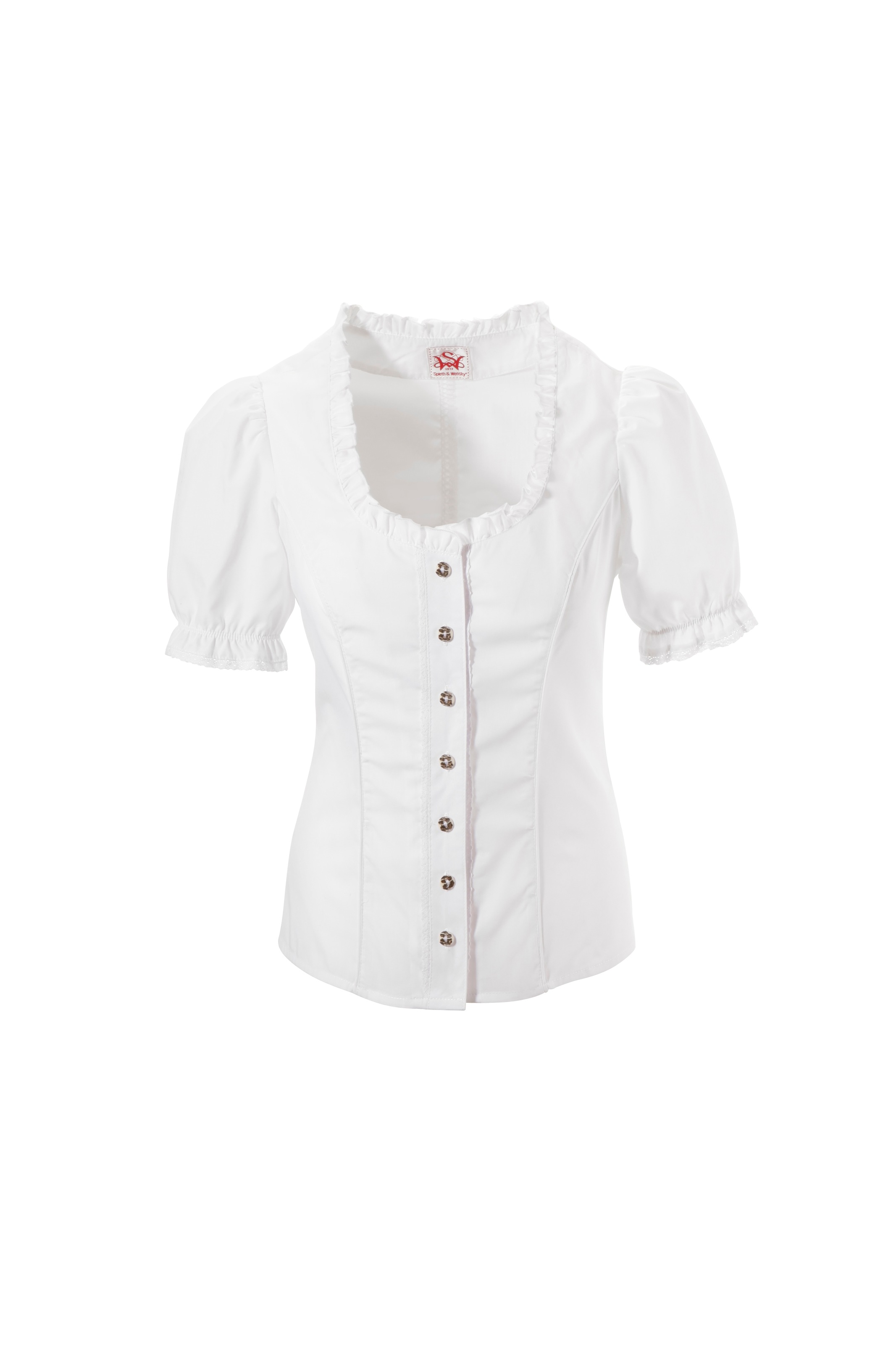 Trachtenbluse mit Spitzenelementen, Spieth & Wensky