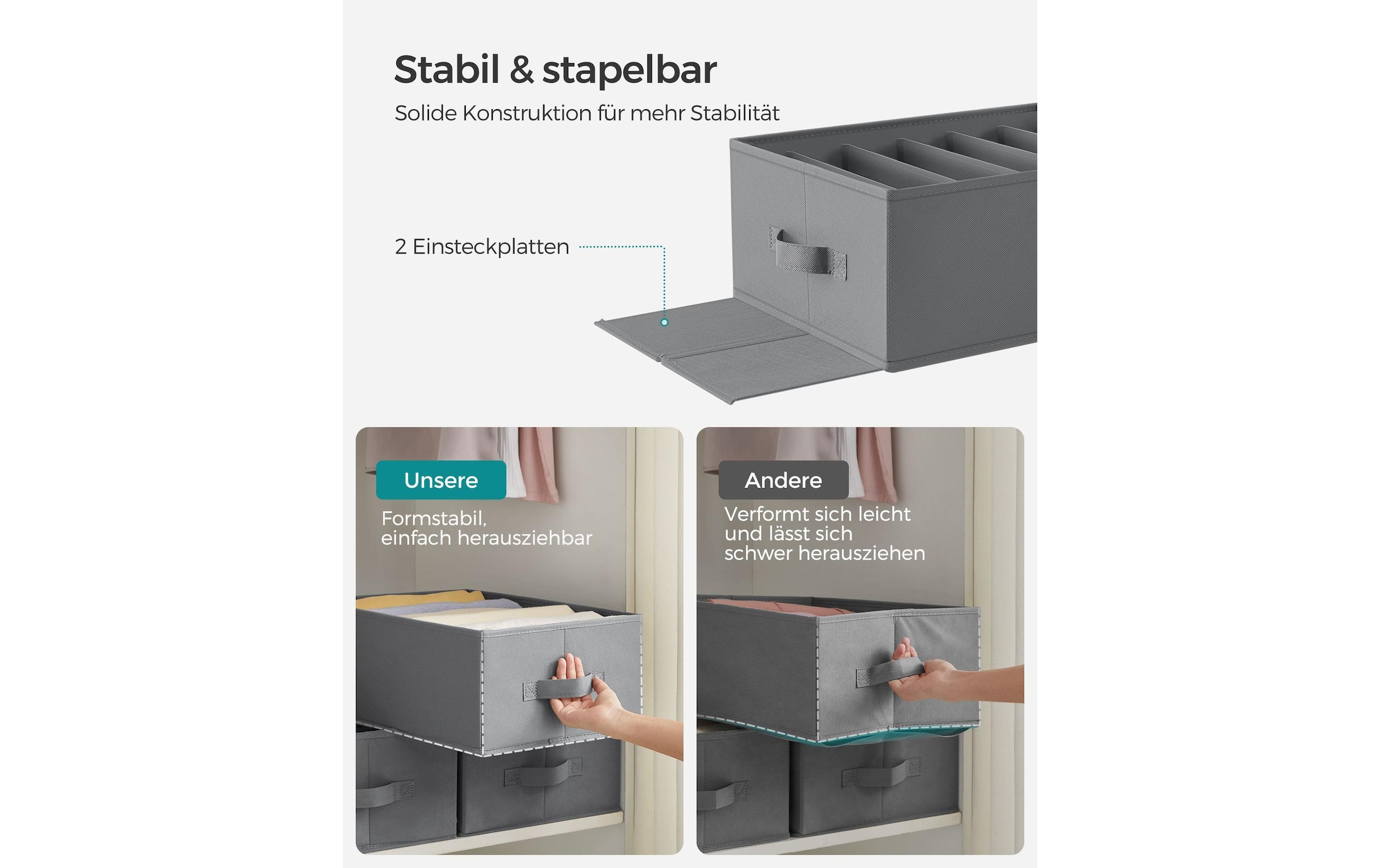 SONGMICS Boîte de rangement »faltbar 4-er Set«