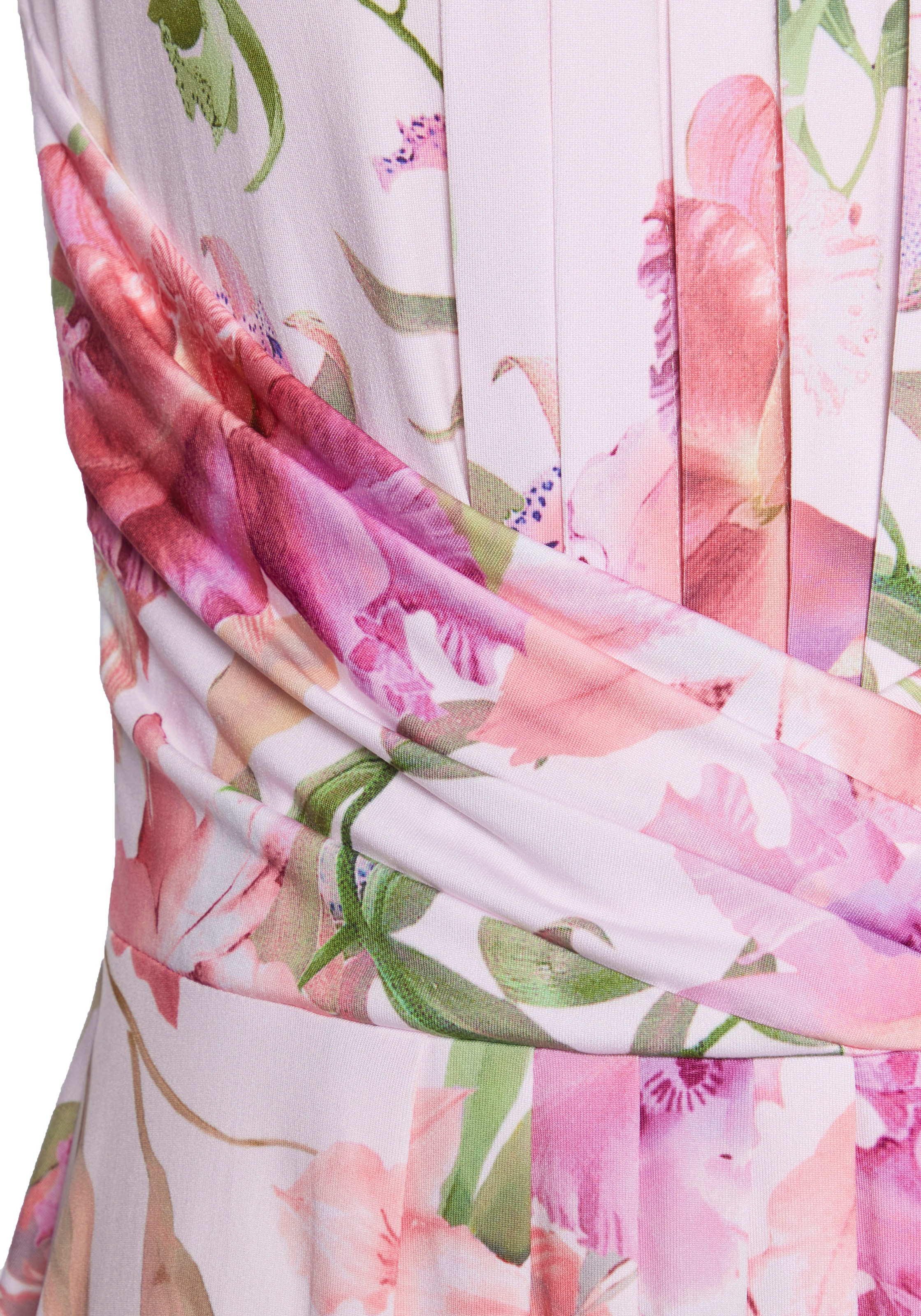 LASCANA Robe d'été mit Blumendruck, festlich