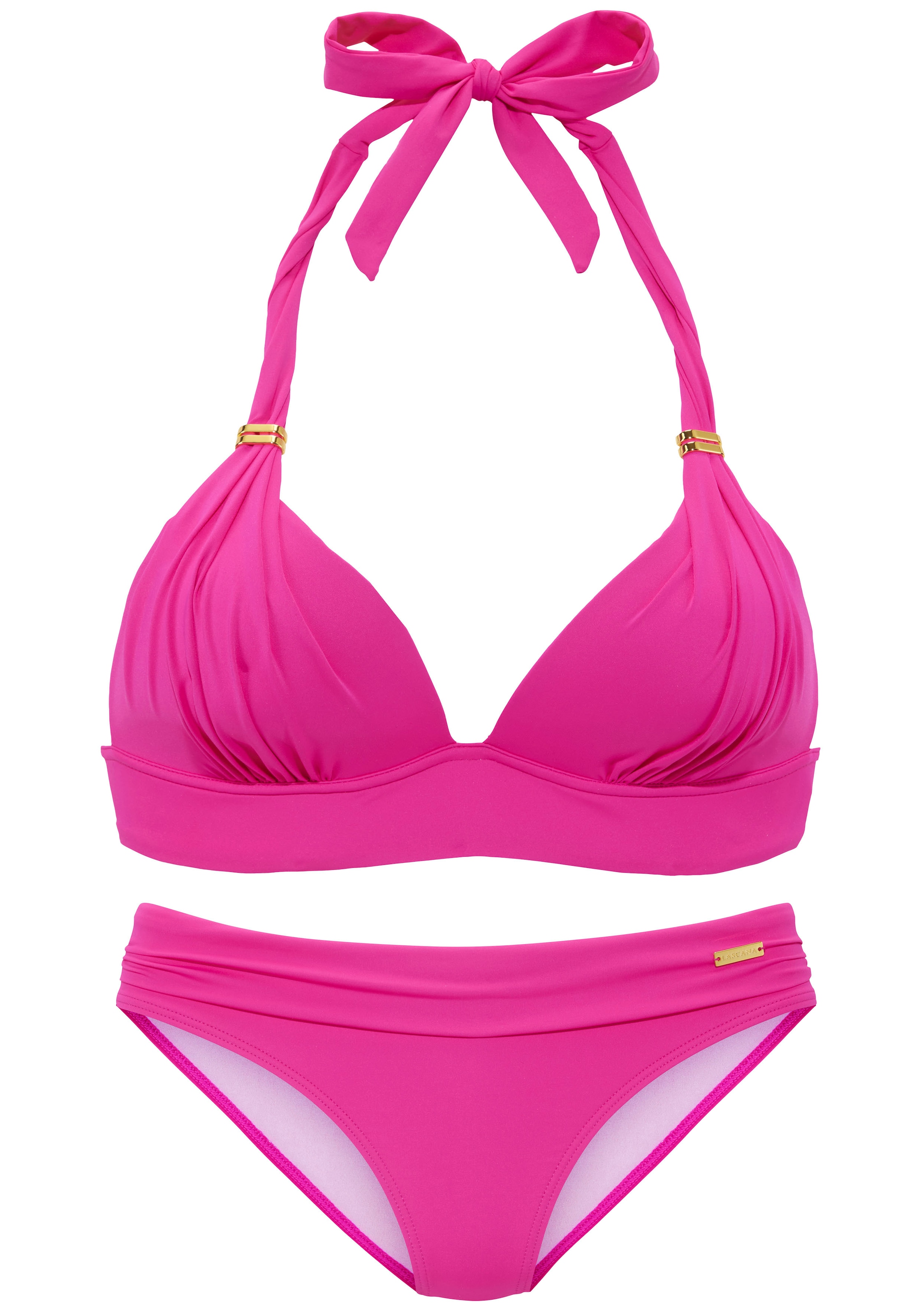 LASCANA Triangel-Bikini »Toni«, mit goldfarbenen Accessoires