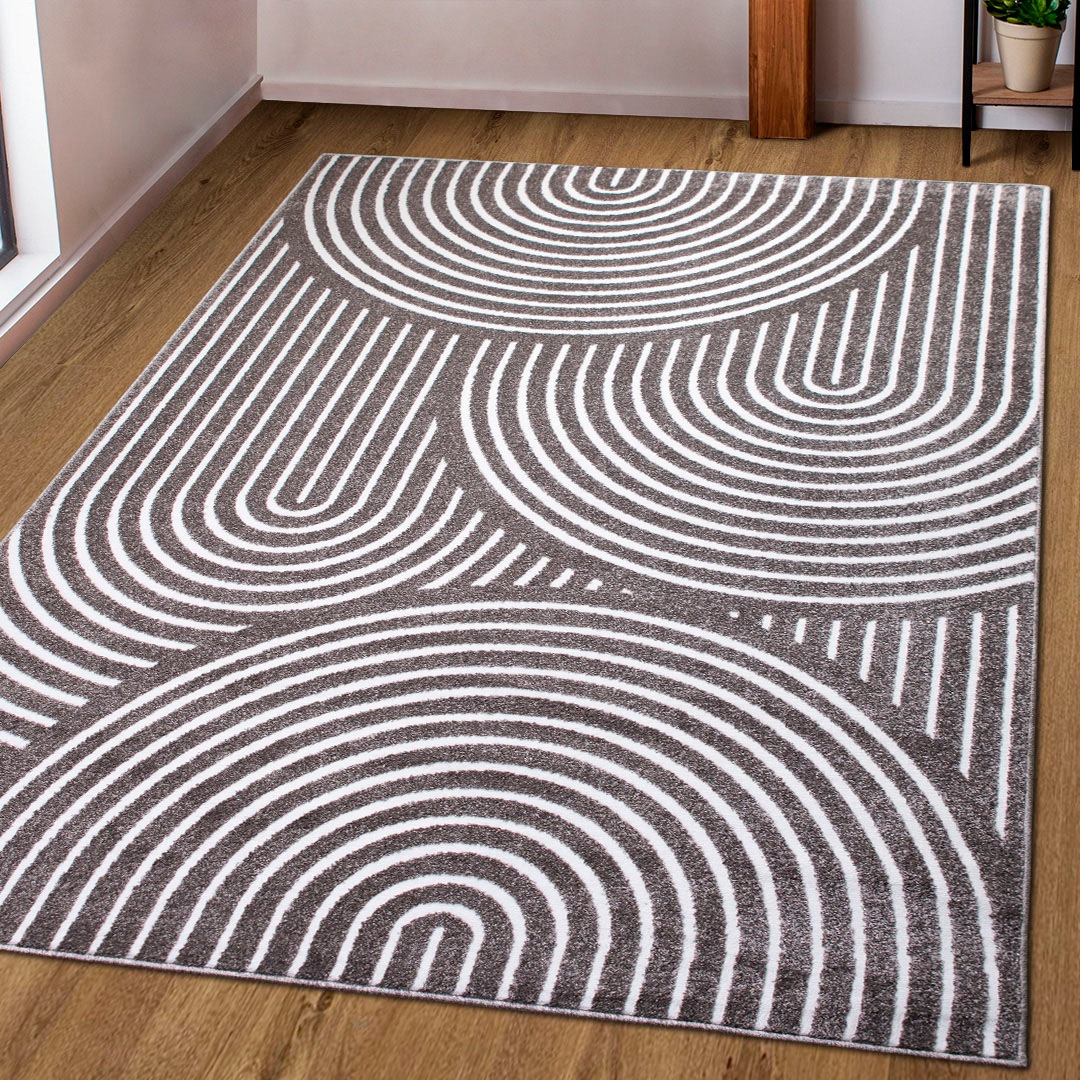 Image of GOODproduct Teppich "Fadel" rechteckig 9 mm Höhe 3D-Effekt, softer Kurzflor, pflegeleicht, leichter Glanz, Scandi-Look