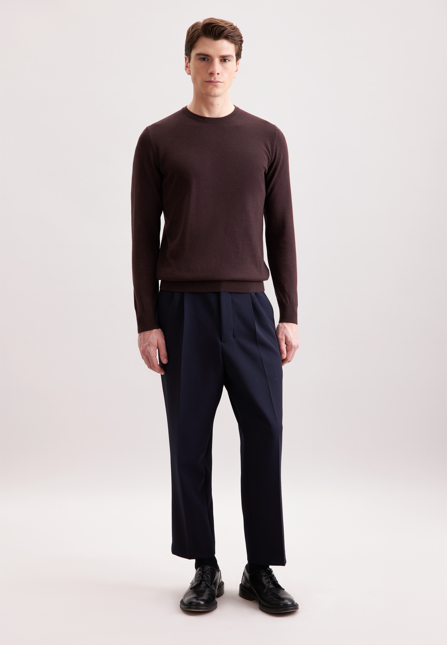 seidensticker Pull-over »Schwarze Rose« 1/1 Rundhals Uni