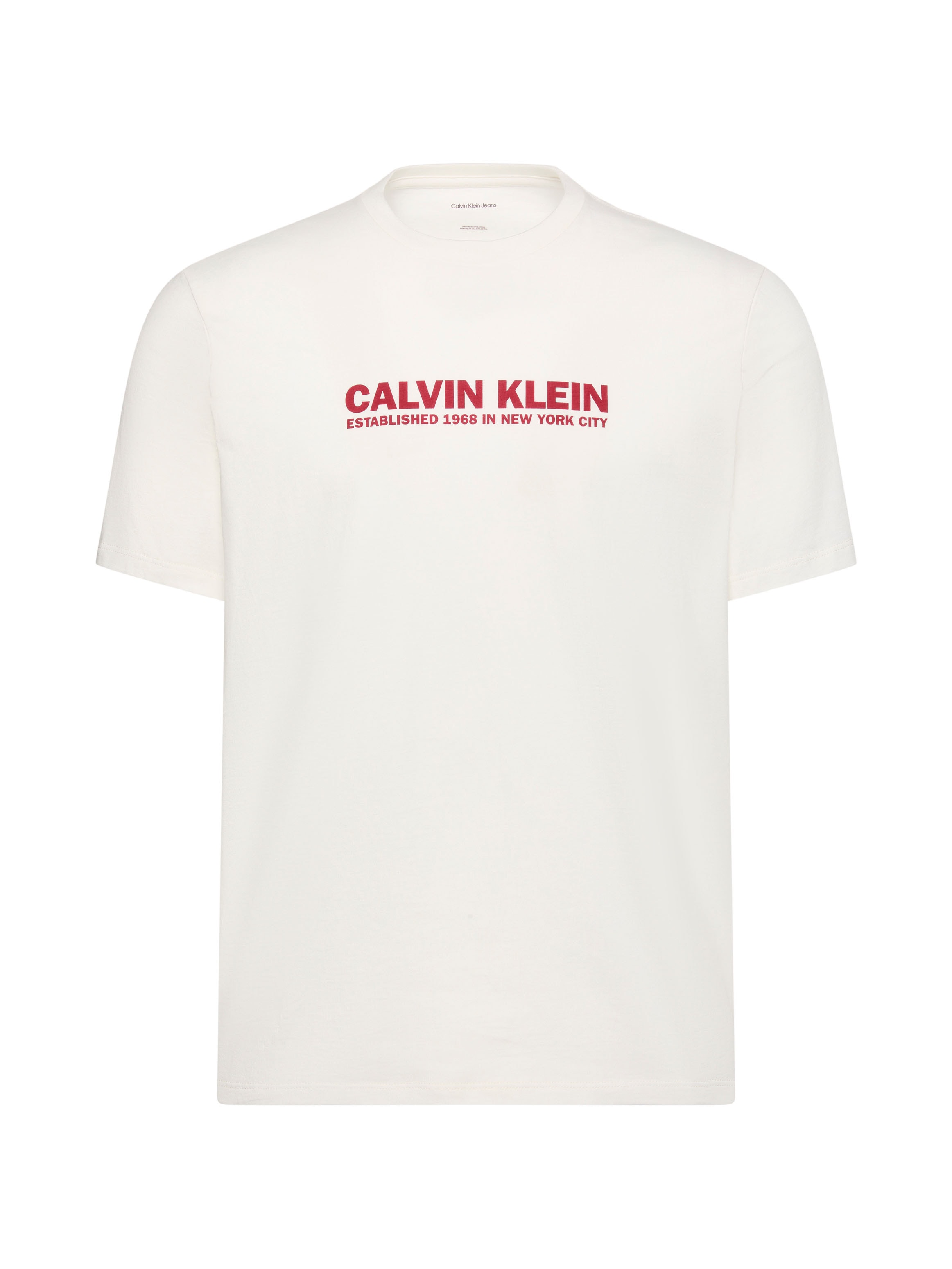 Calvin Klein T-shirt Regular Fit, Rundhalsausschnitt, Logodruck