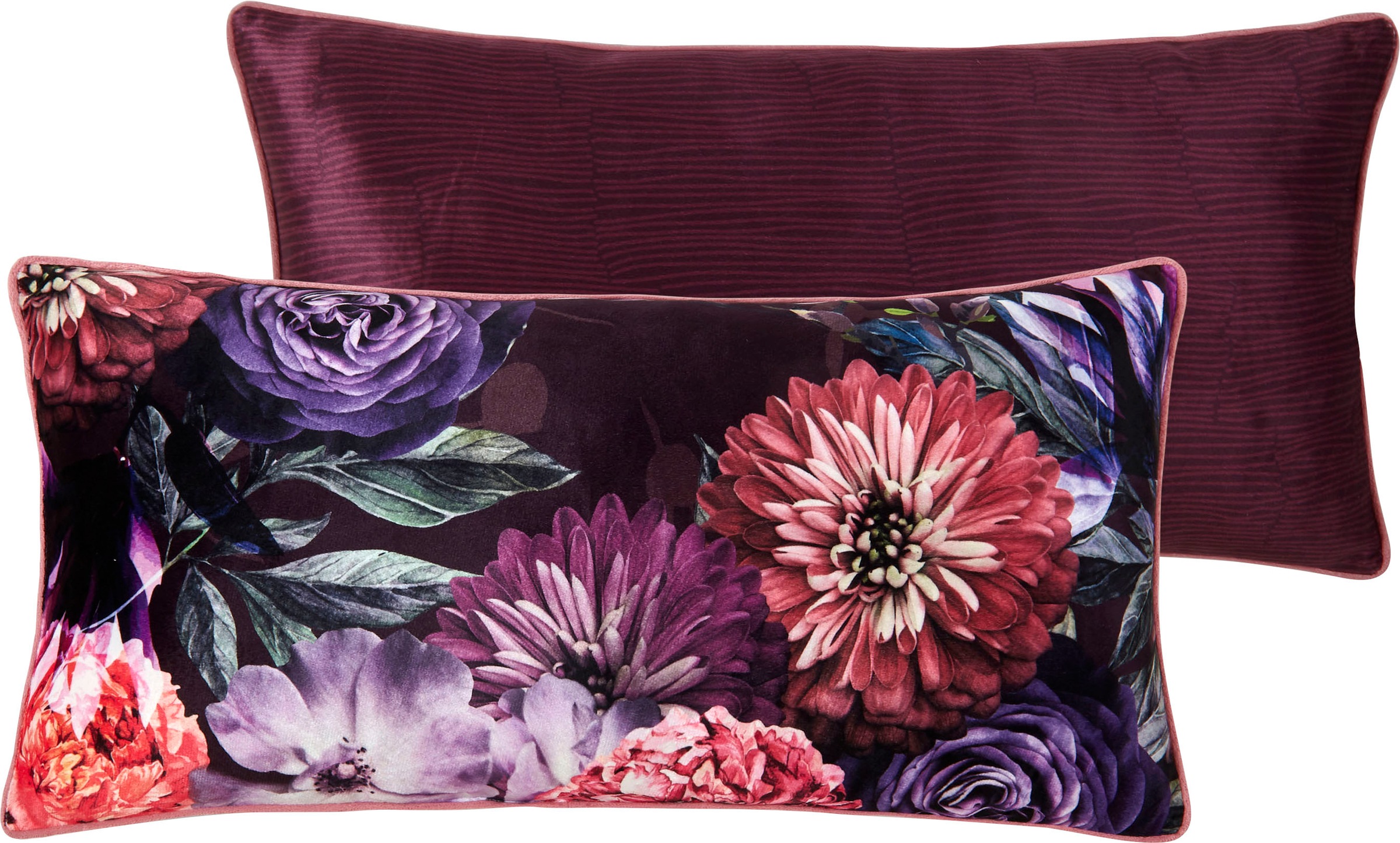 Image of Descanso Dekokissen »Bloomie«, (1 St., 1 30x60 cm Dekokissen - Mit biese), Mit Biese bei Ackermann Versand Schweiz