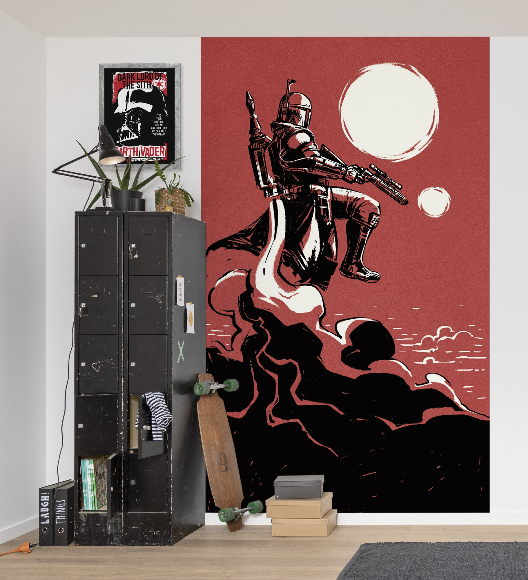Image of Komar Kindertapete "Star Wars Boba Fett The Bounty Hunter" bedruckt glatt